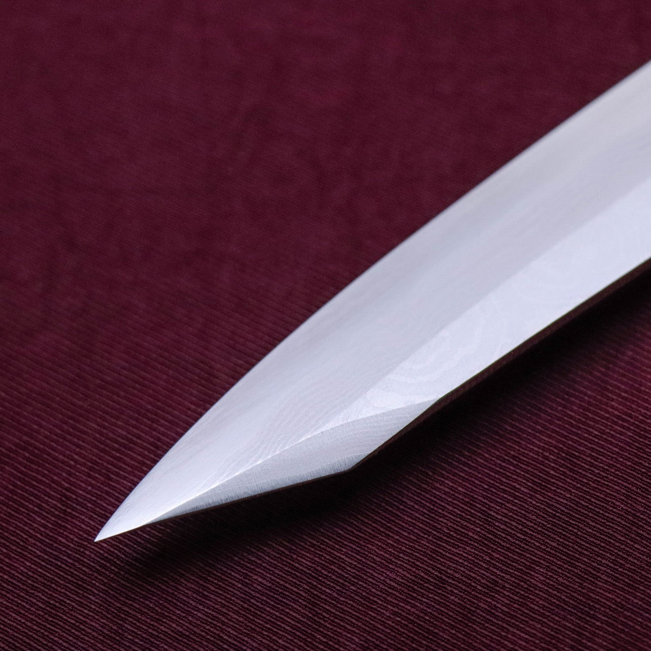 義弘作 銀三墨流 護摩箸 珠玉二本彫 勘所型切付柳刃
