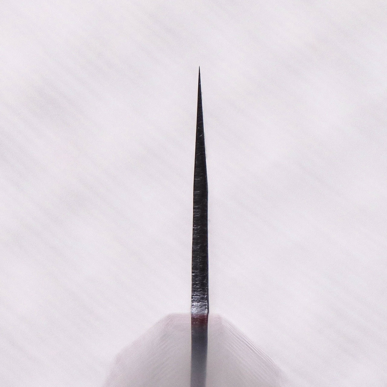 Ajikataya Blue #2 Damascus Steel Kurouchi Tsuchime Finish Gyuto with Black Persimmon Handle