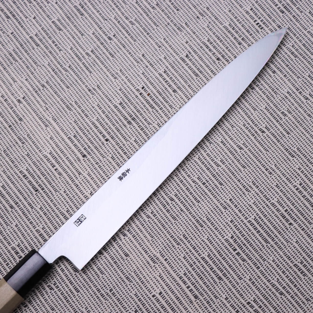 義弘作 左刃 白二本霞柳刃
