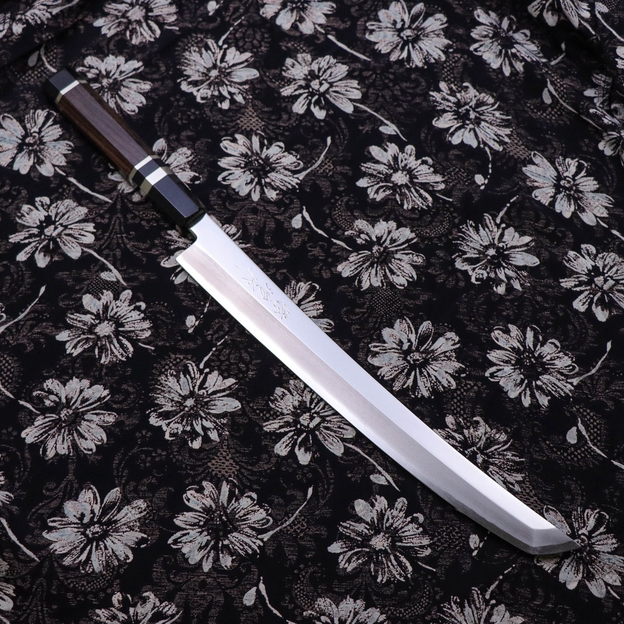 Shoji Silver #3 Mirror Finish Hon-Kasumi Curved Blade Sakimaru Takohiki