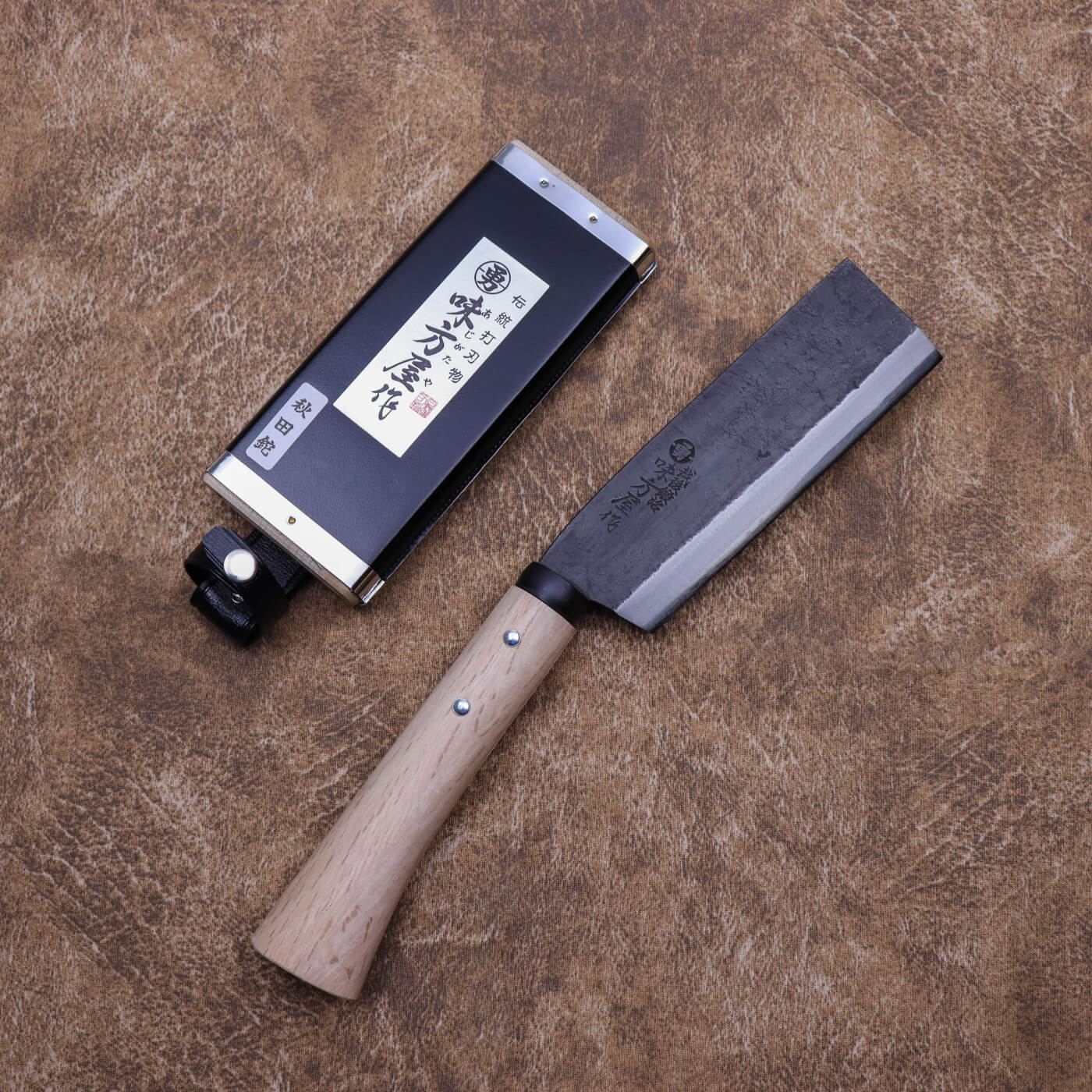 味方屋 日野浦司作 黑打片刃 秋田型山鉈