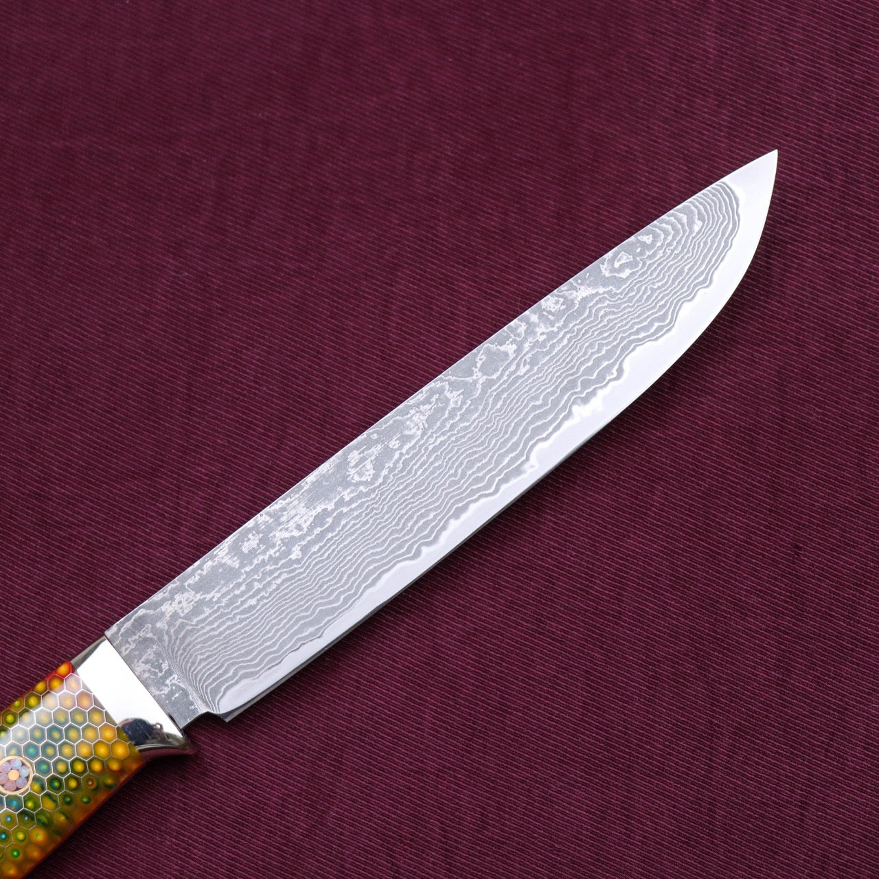 Sadao Nishihara SPG2 Powder Damascus Steel Fishing Knife
