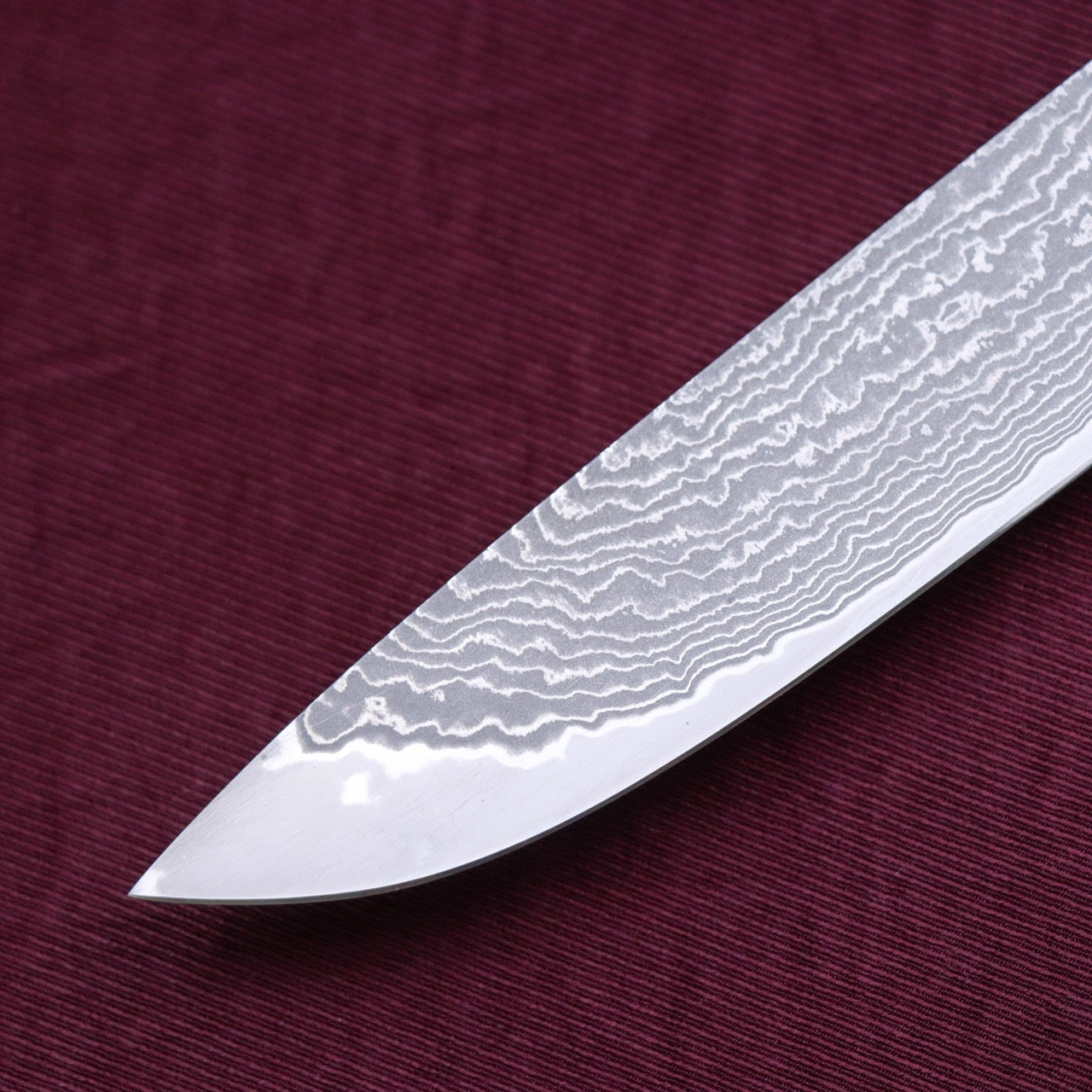 Sadao Nishihara SPG2 Powder Damascus Steel Fishing Knife