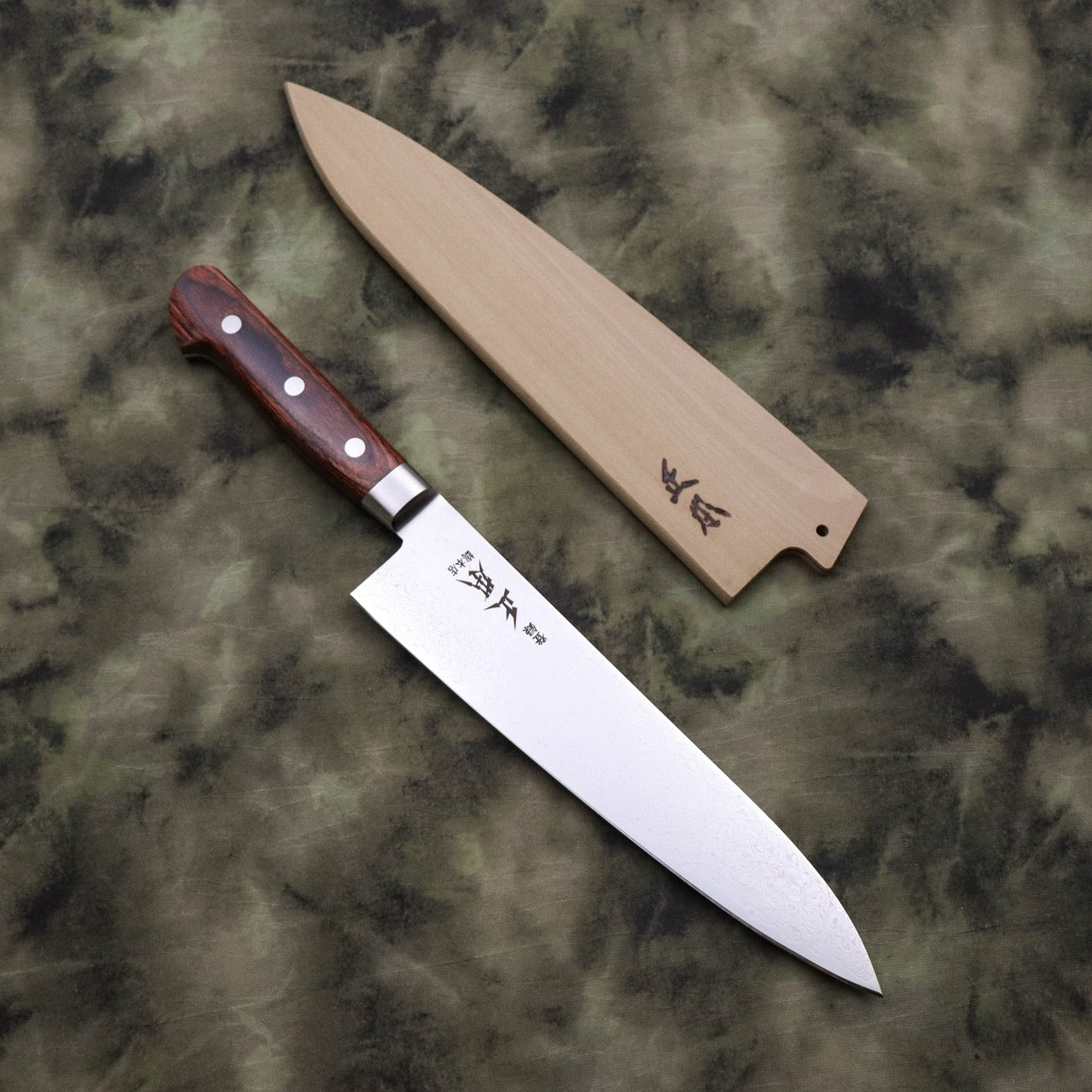 Masamoto ZA18 Stainless Steel 69-Layer Damascus Clad Gyuto