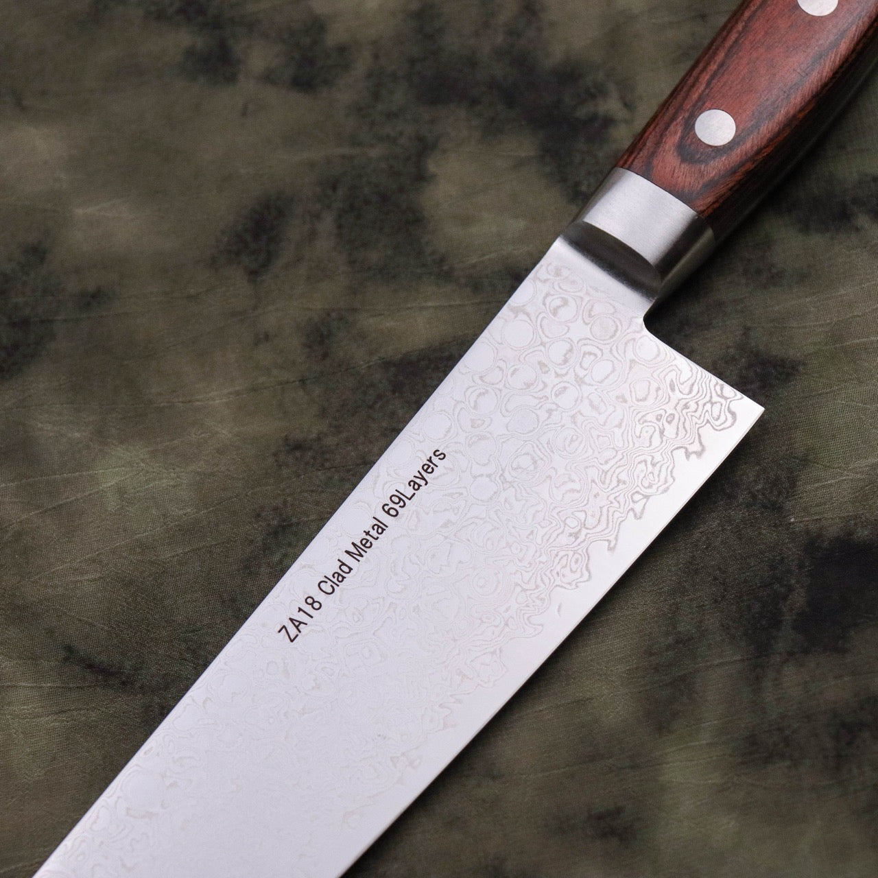 Masamoto ZA18 Stainless Steel 69-Layer Damascus Clad Gyuto