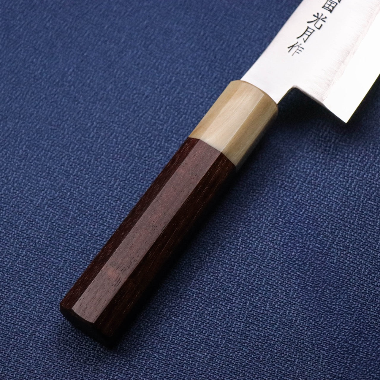 Musashinokuni Kogetsu Single-Bevel Wa-Gyuto White Buffalo Shitan Handle with Urasuki