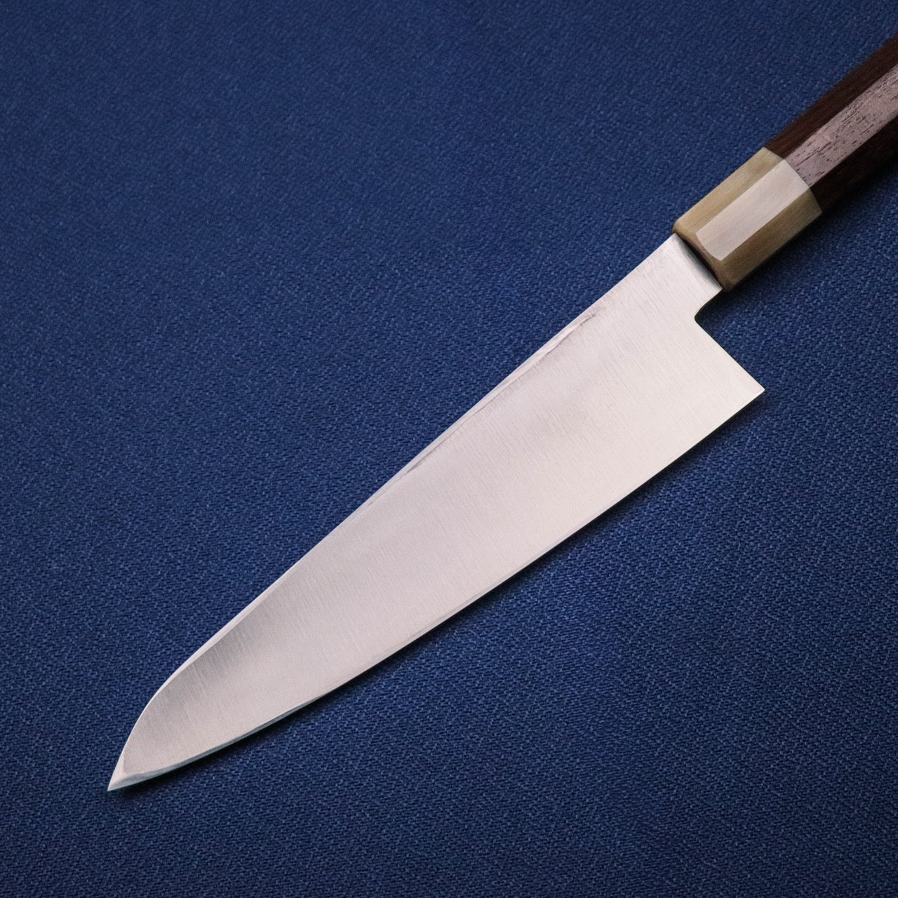Musashinokuni Kogetsu Single-Bevel Wa-Gyuto White Buffalo Shitan Handle with Urasuki
