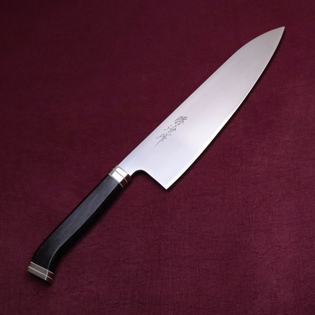 Shoji SW Special Stainless Steel Western Deba-Style Multi-Purpose Gyuto Western Ebony Handle