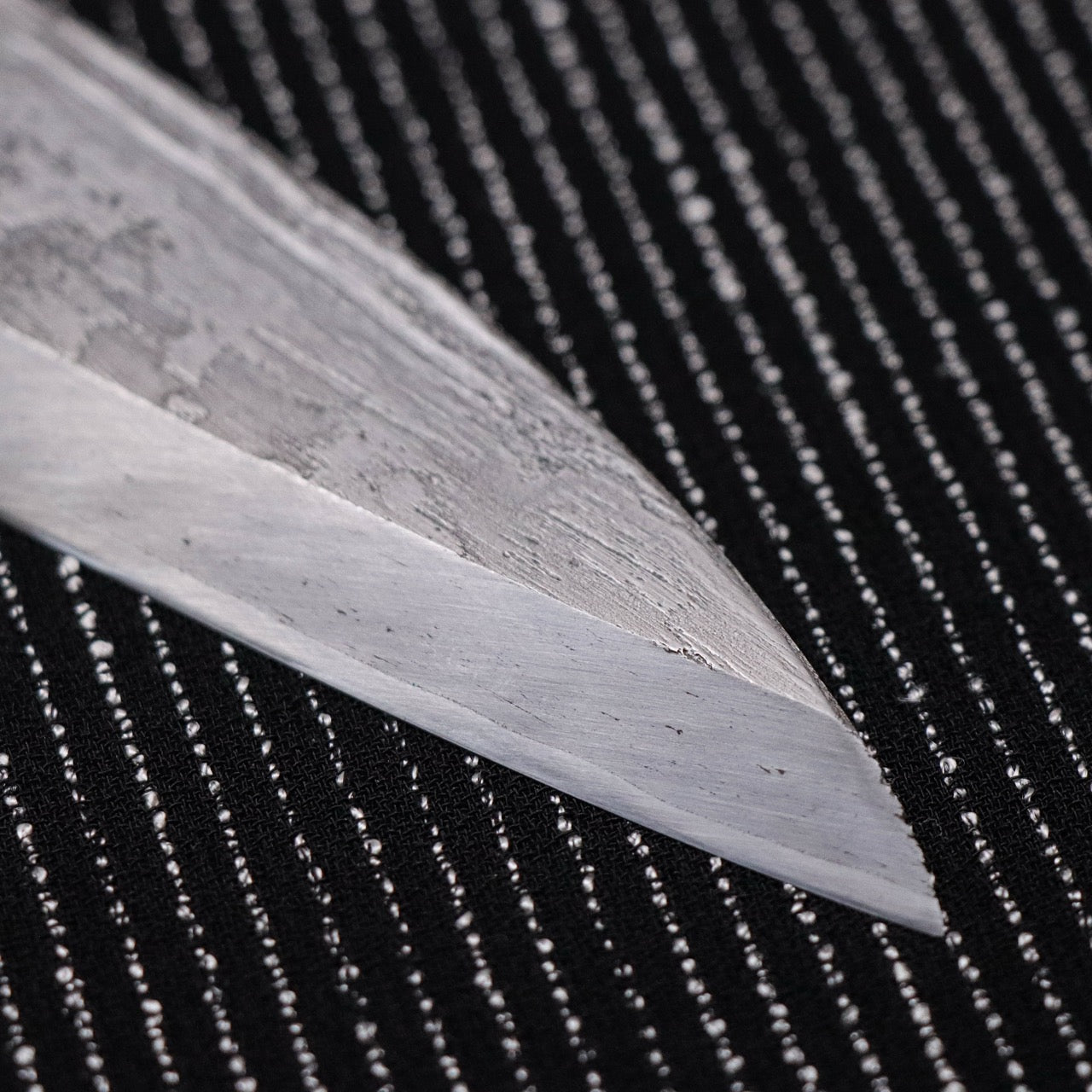 金高佳孝作 手工鍛煉古鐵白一鋼 共柄片刃小刀