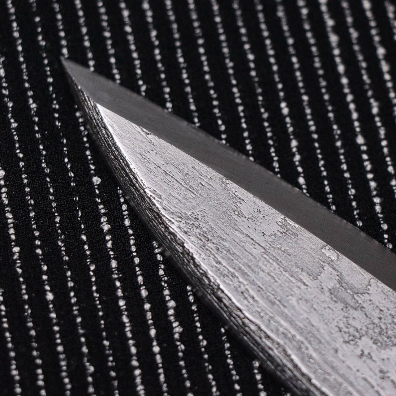 金高佳孝作 手工鍛煉古鐵白一鋼 共柄片刃小刀