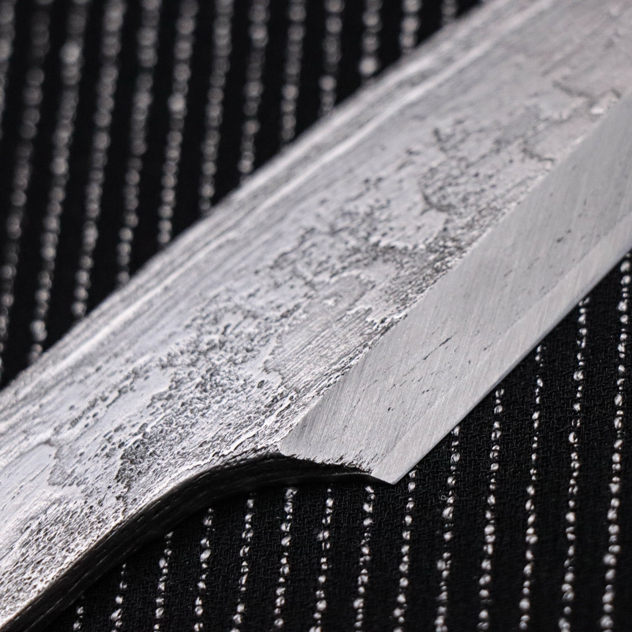 金高佳孝作 手工鍛煉古鐵白一鋼 共柄片刃小刀