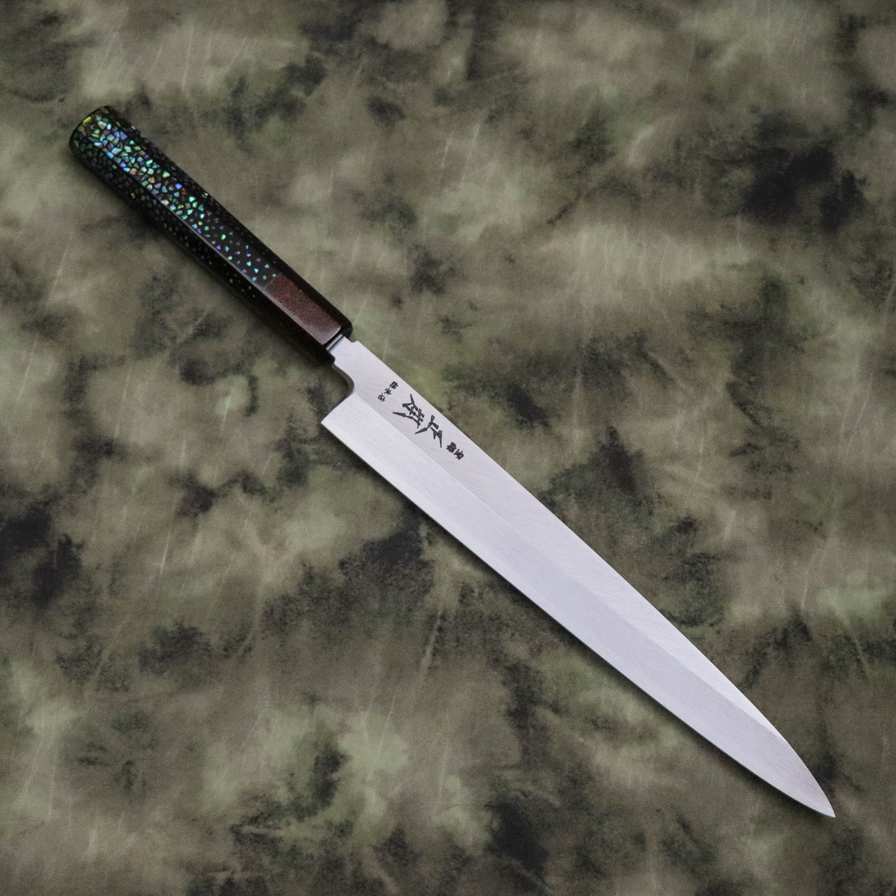 Masamoto Silver #3 Yanagi with white buffalo horn ferrule