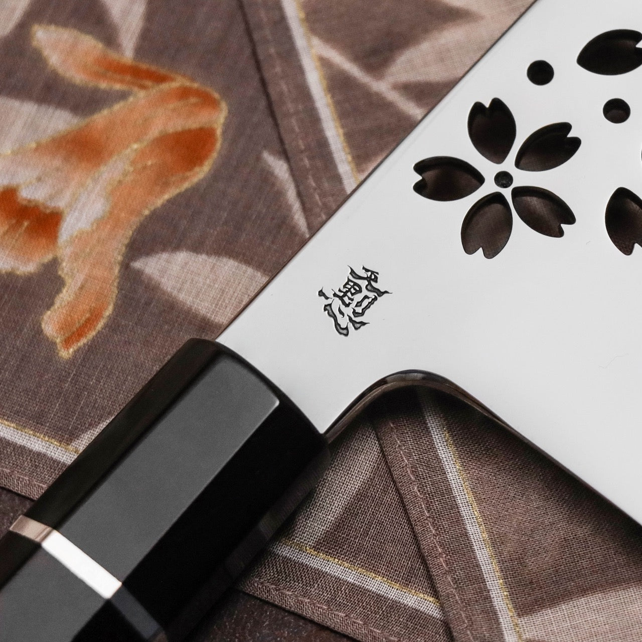 夜志野利 山櫻 宙本燒 SW不鏽鋼和牛刀