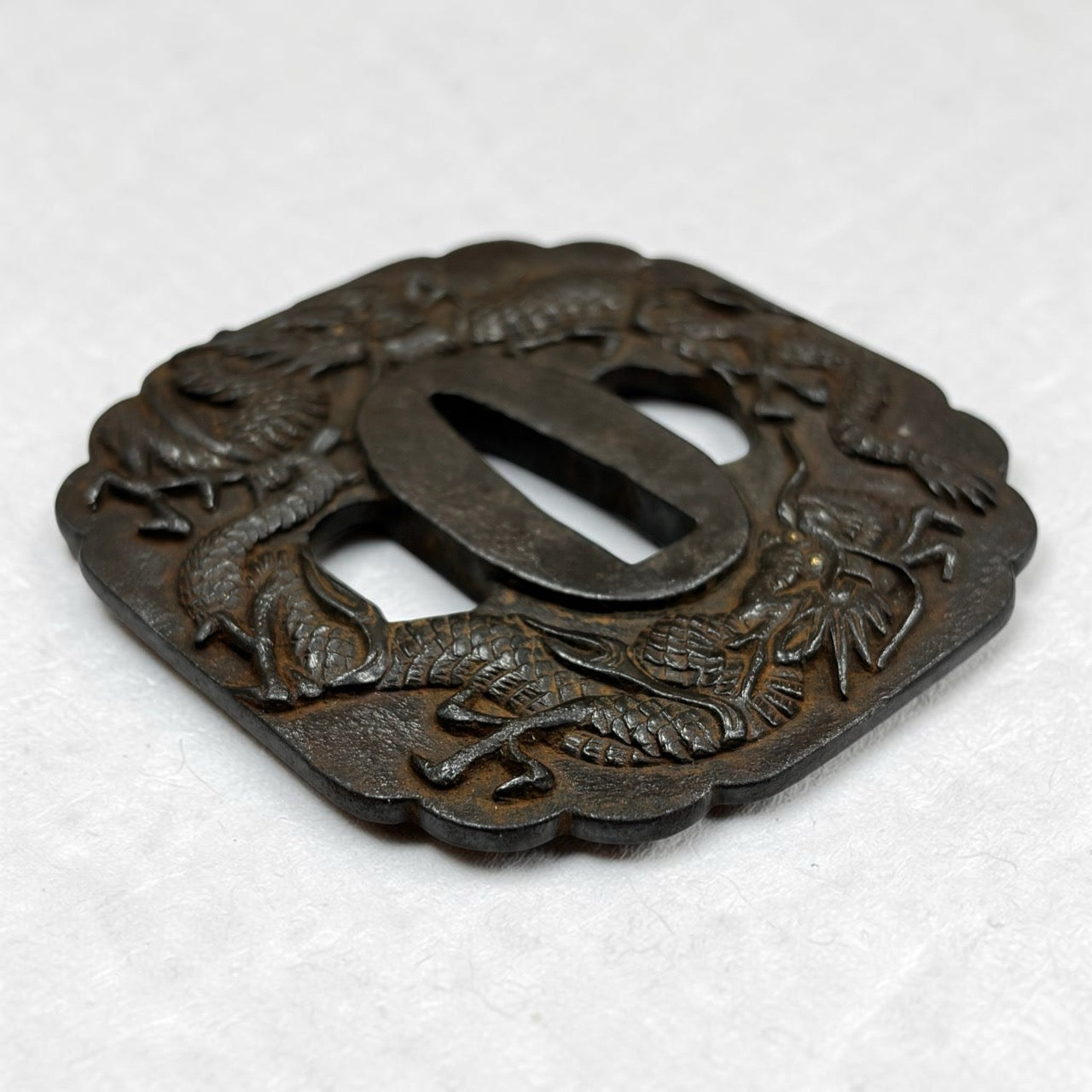 鐔 龍之圖 無銘(水戶)大小一對
