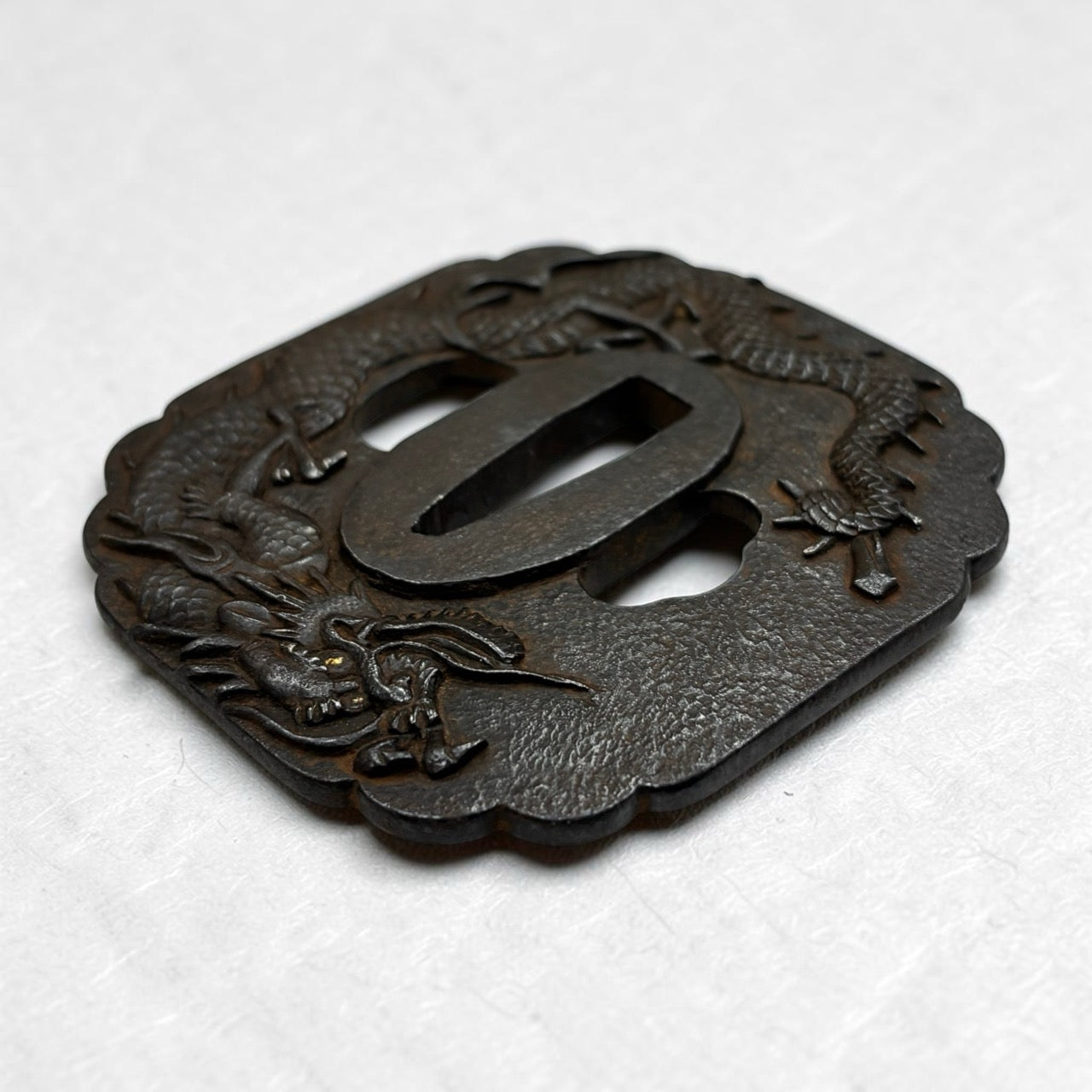 鐔 龍之圖 無銘(水戶)大小一對