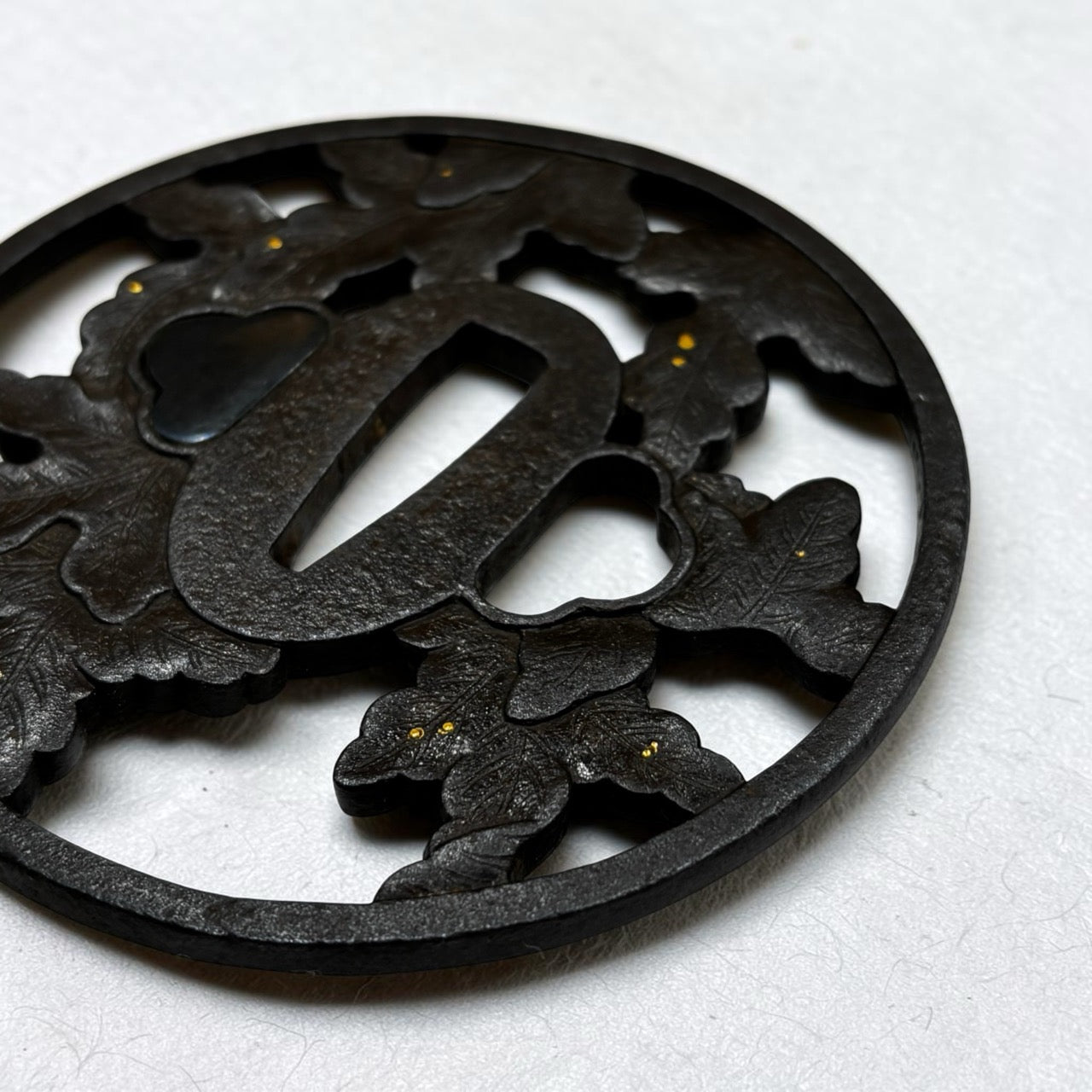 鐔 菊葉之圖 長州住八道作