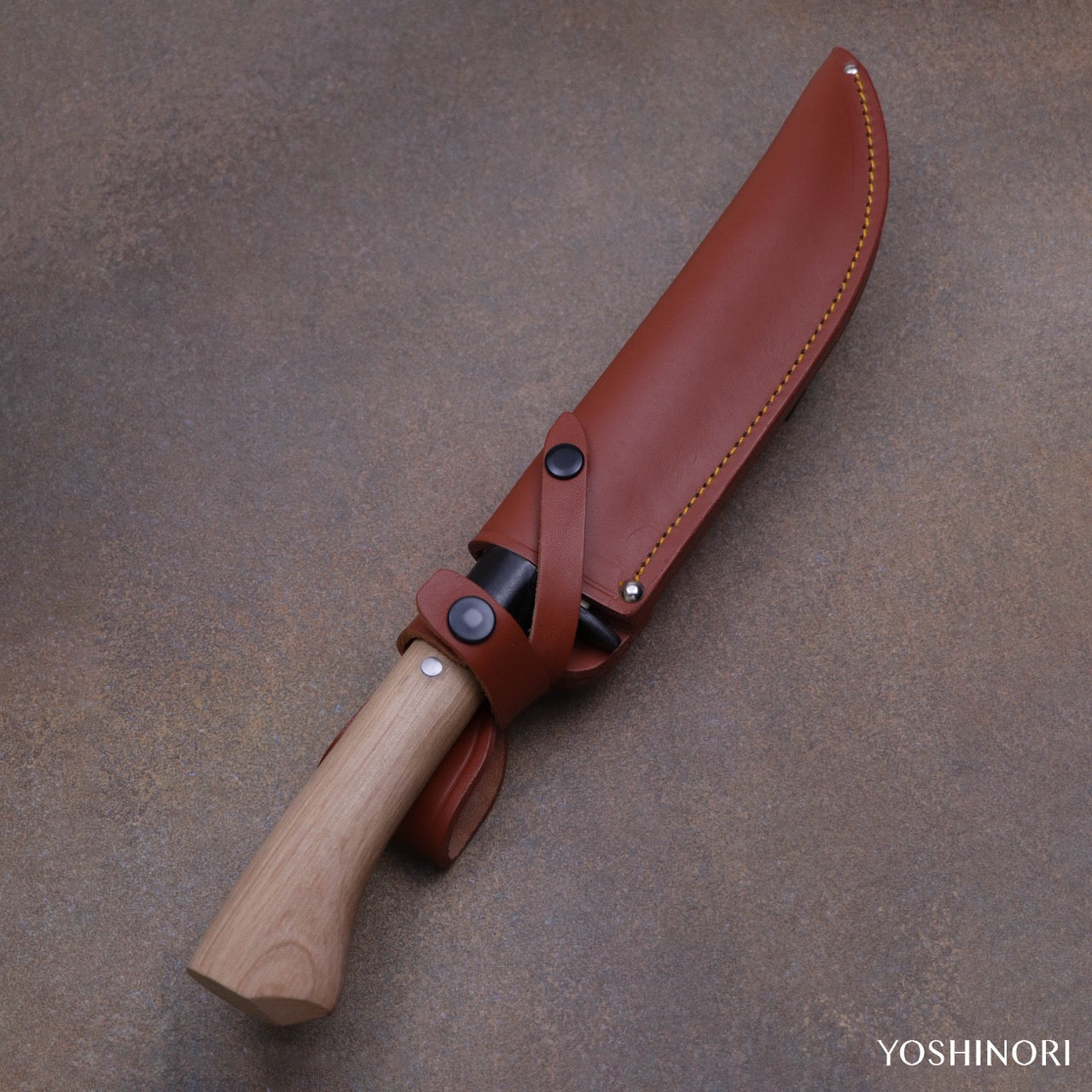 金高佳孝作 總手鍛片刃黑打 劍形山刀