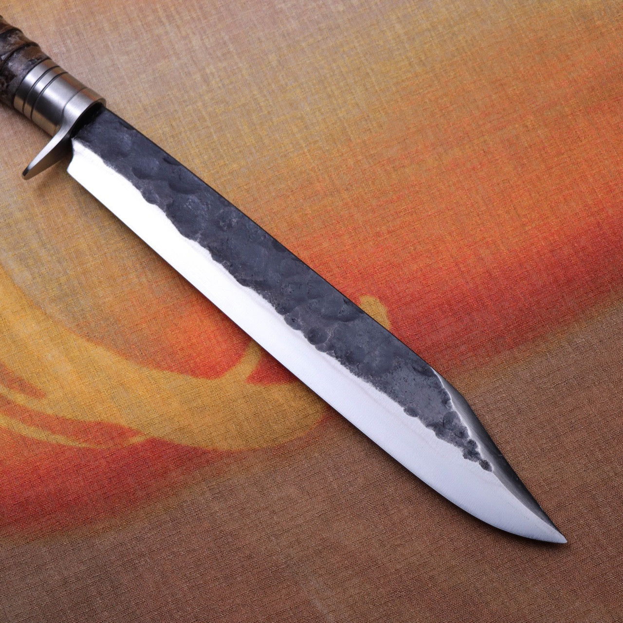 光月作 黑打槌目油本燒劍形山鉈