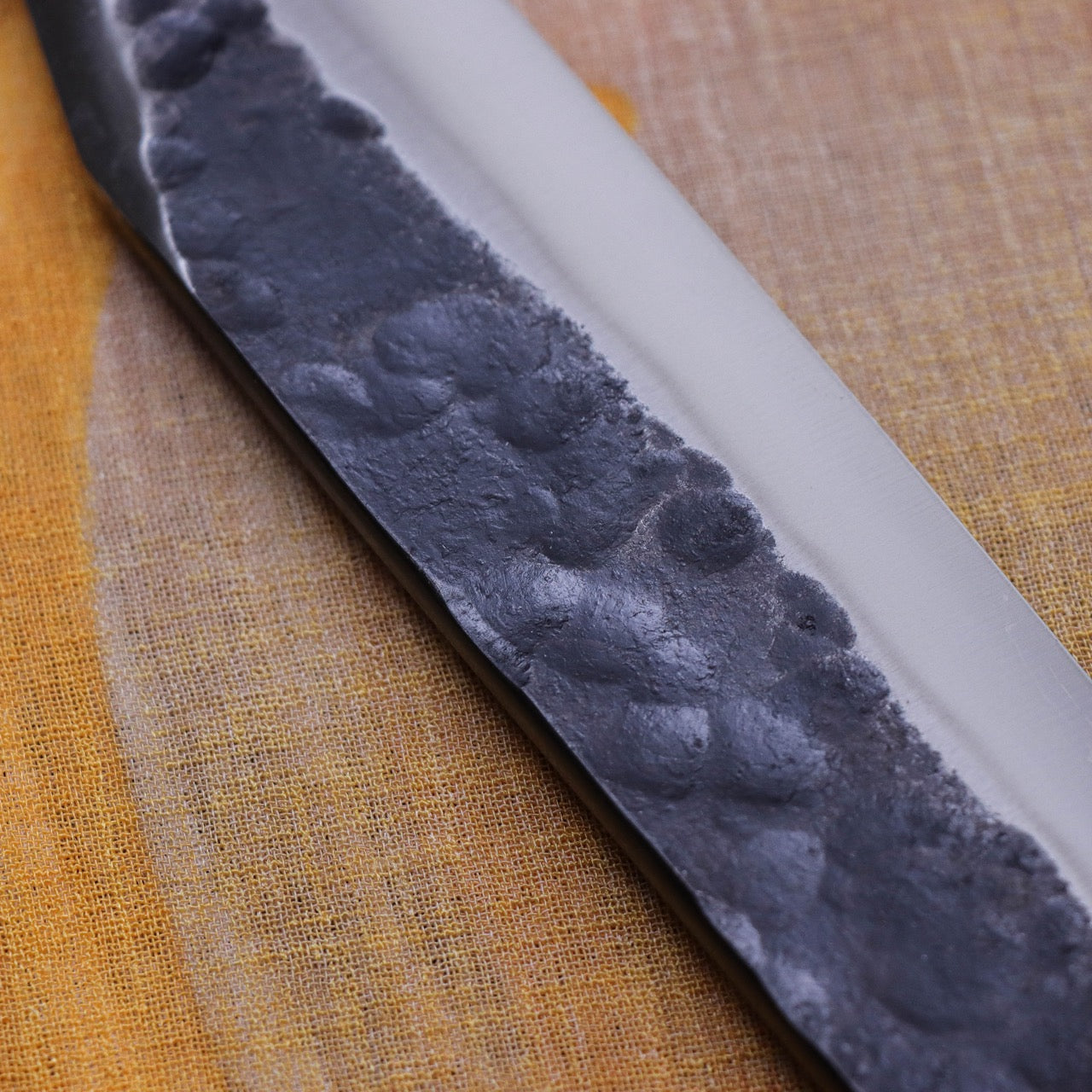 光月作 黑打槌目油本燒劍形山鉈