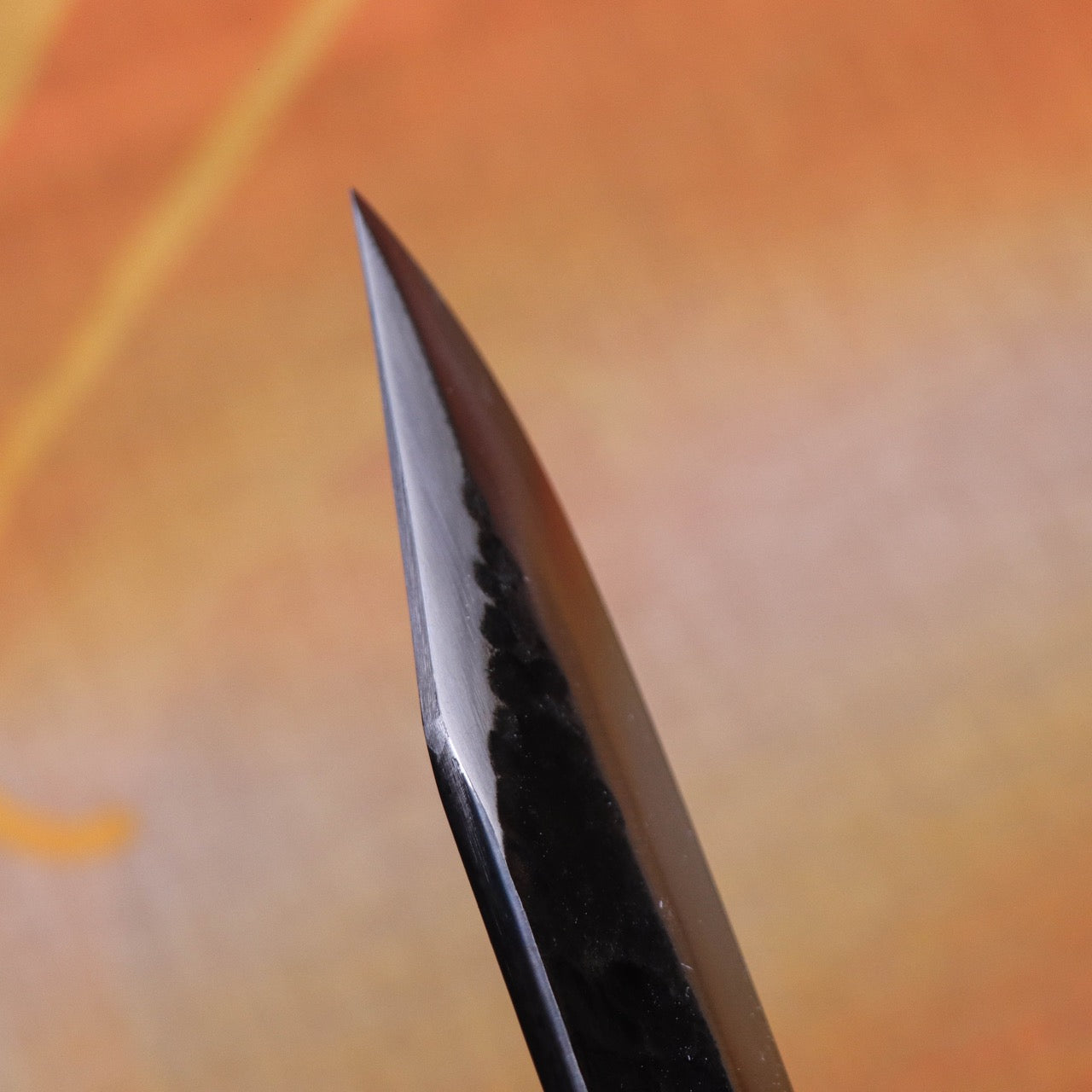 光月作 黑打槌目油本燒劍形山鉈