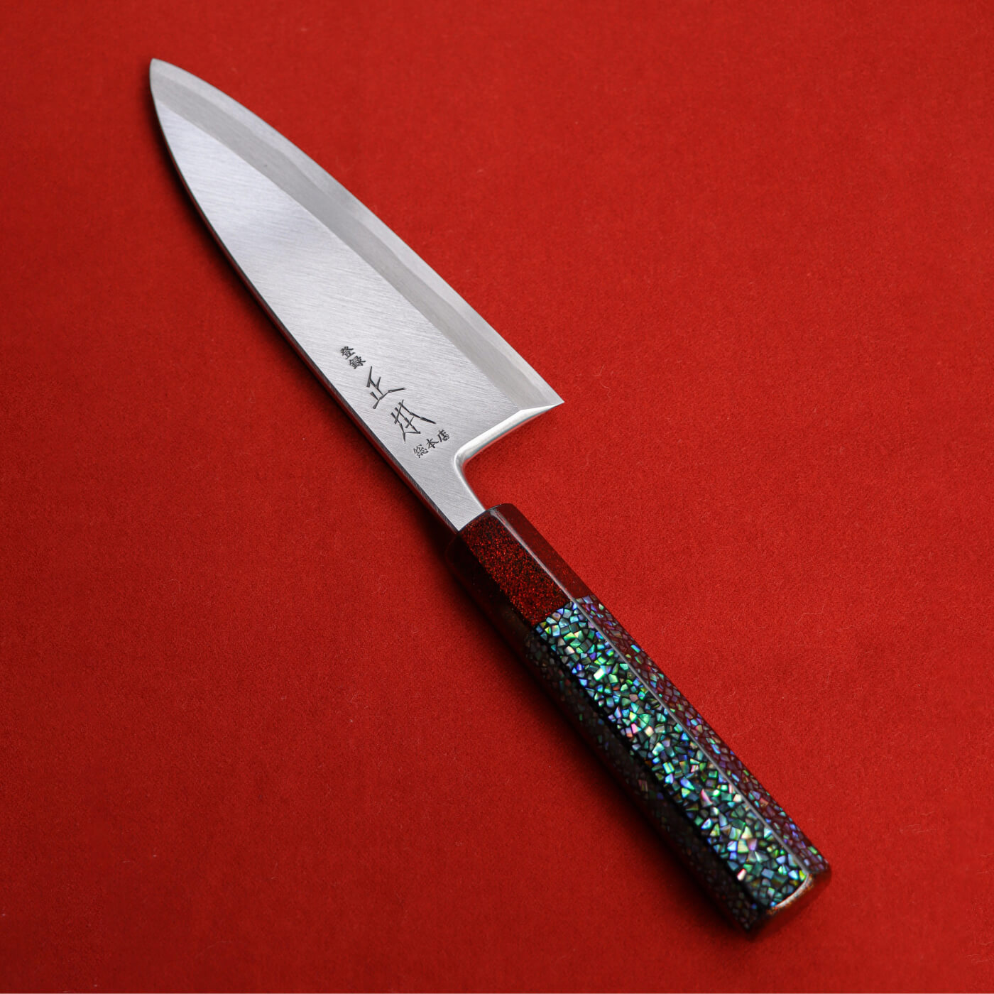 Masamoto Hon-Kasumi Shirogami Steel Deba Urushi Saya