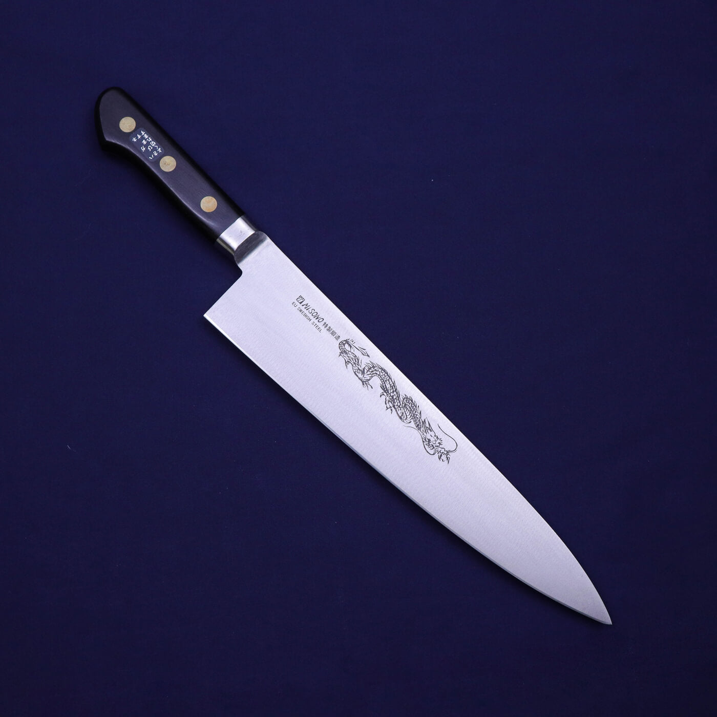 MISONO 瑞典高碳鋼 龍紋雕刻 洋牛刀