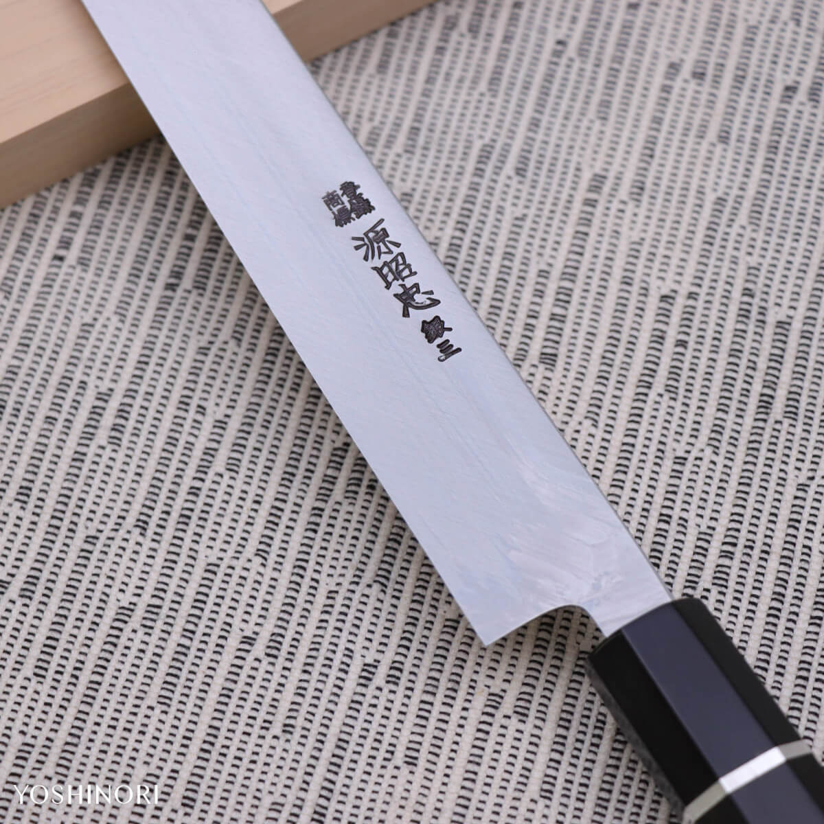 源昭忠 銀三鋼 名將系列之楠木正成 真之棟鮪切形先丸柳刃包丁