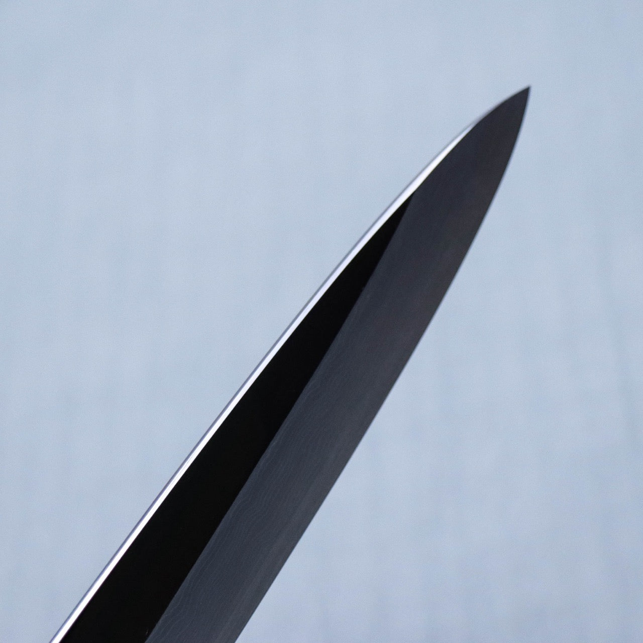 Sakai Shoryu Aogami #1 Damascus Steel Mirror Finish Yanagi Silver Ferrule Handle