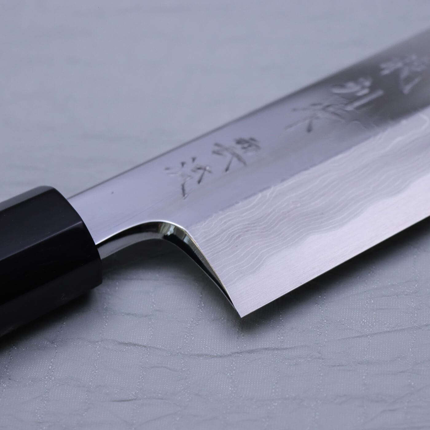 堺昇龍 青一雲流 切付萬能包丁 本漆碎青貝金箔透塗鞘