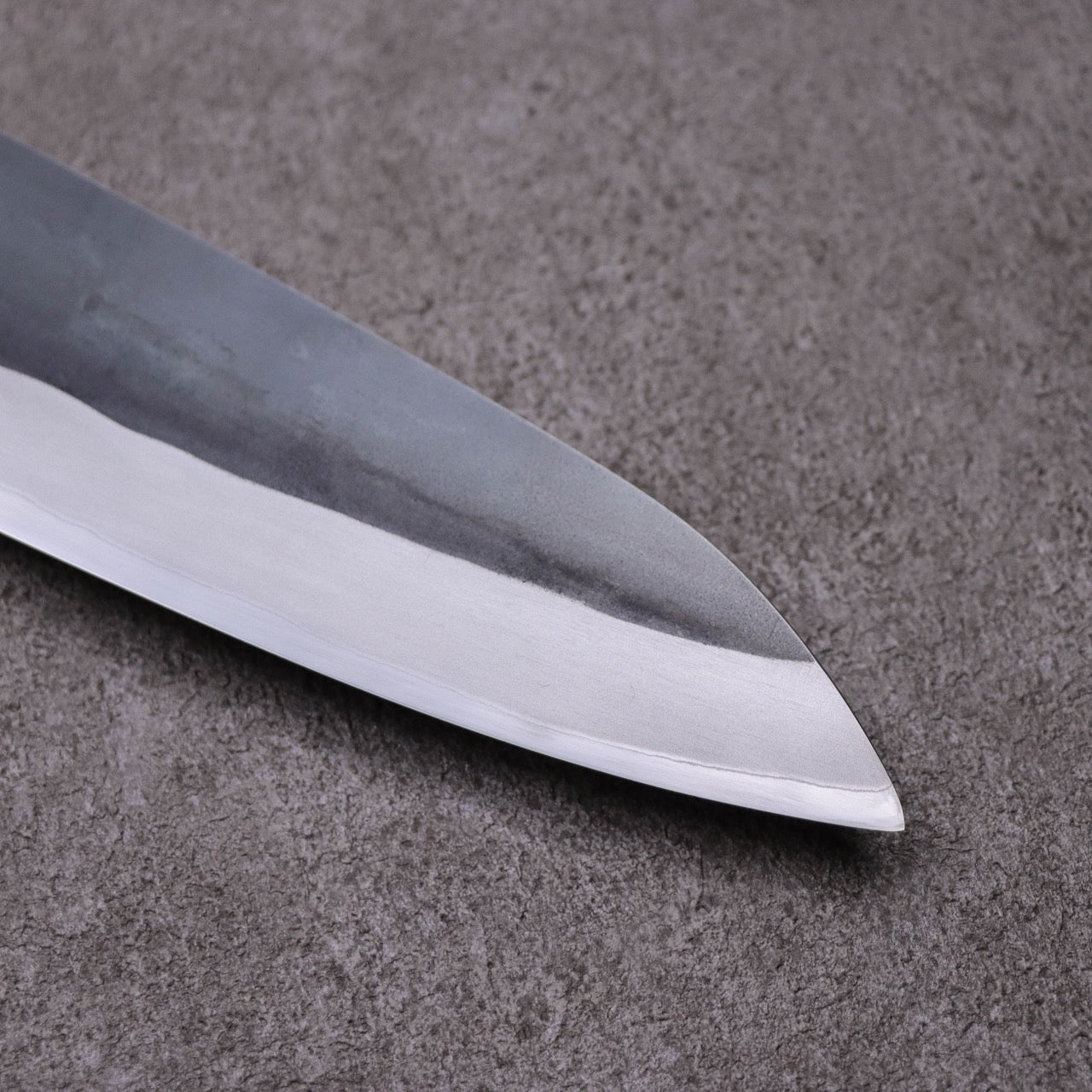 勝治作 青二 Stainless 黑打牛刀 鹿角柄