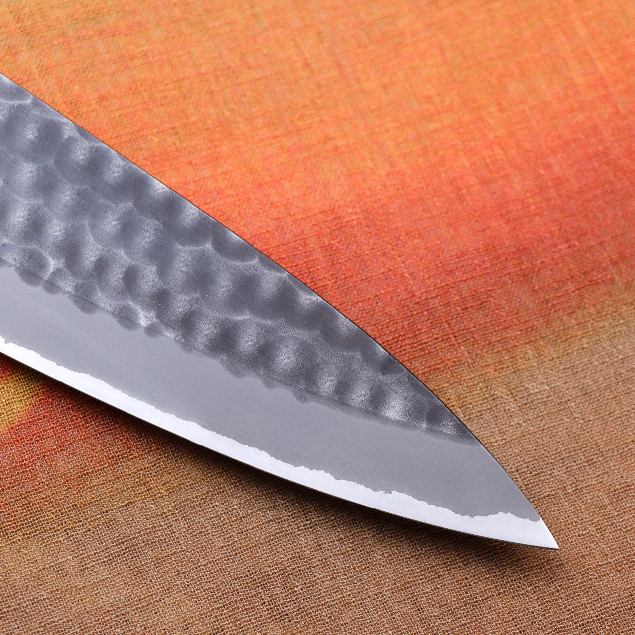 Ajikataya White #2 Damascus Steel Kurouchi Tsuchime Finish Gyuto