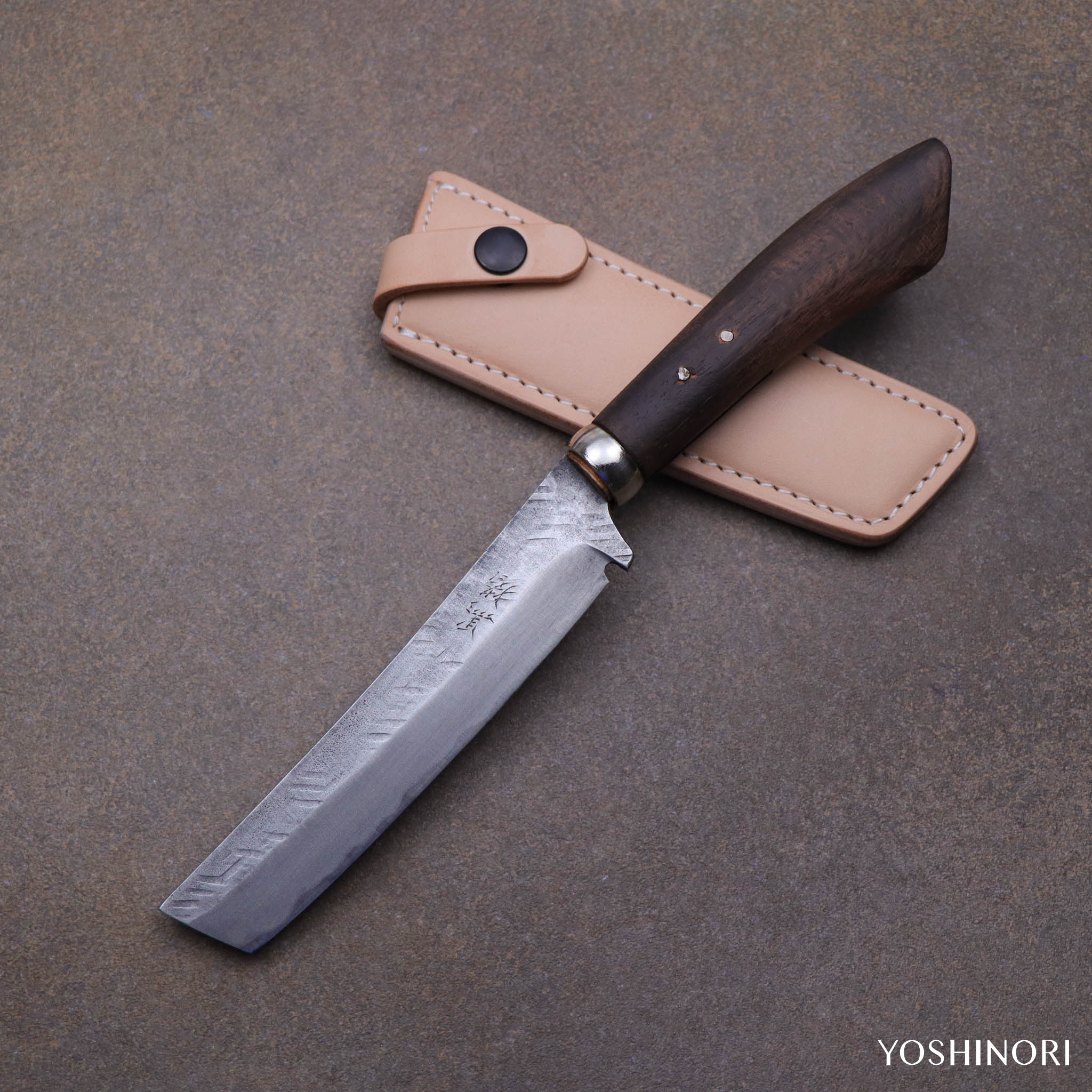 和式刃物刀匠特別限定 黒猪系列 岩井丈作「森閑」露營刀