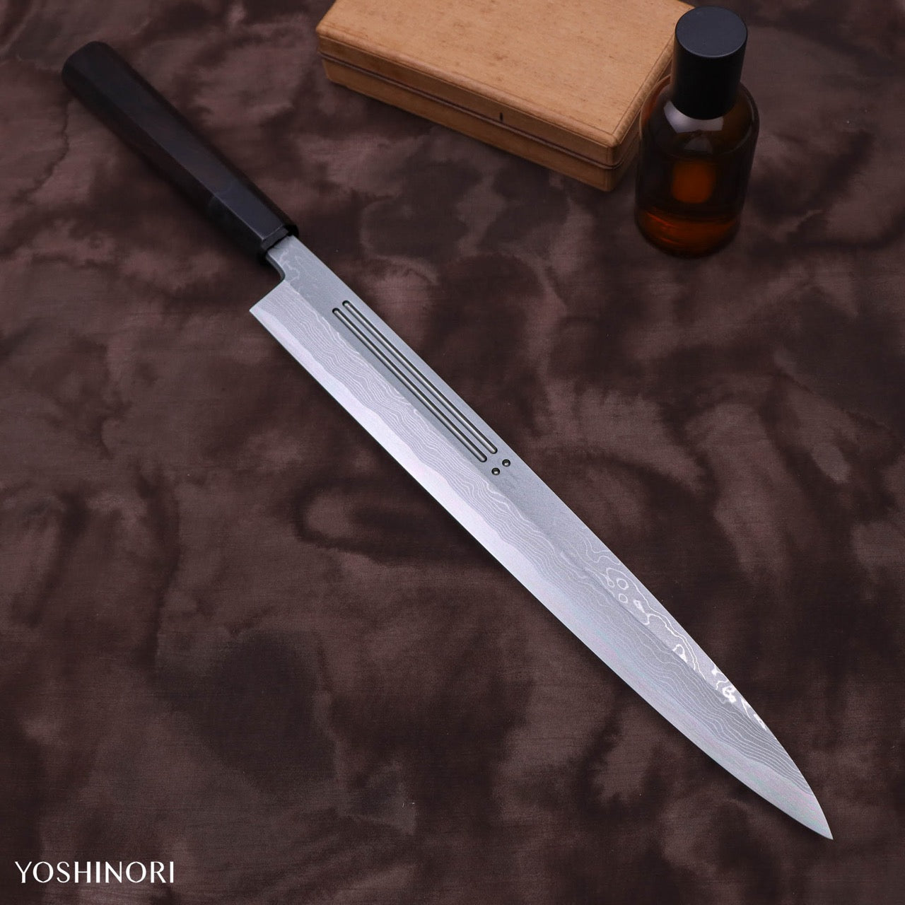 Yoshihiro Blue #1 Suminagashi Yanagi with Double Grooves