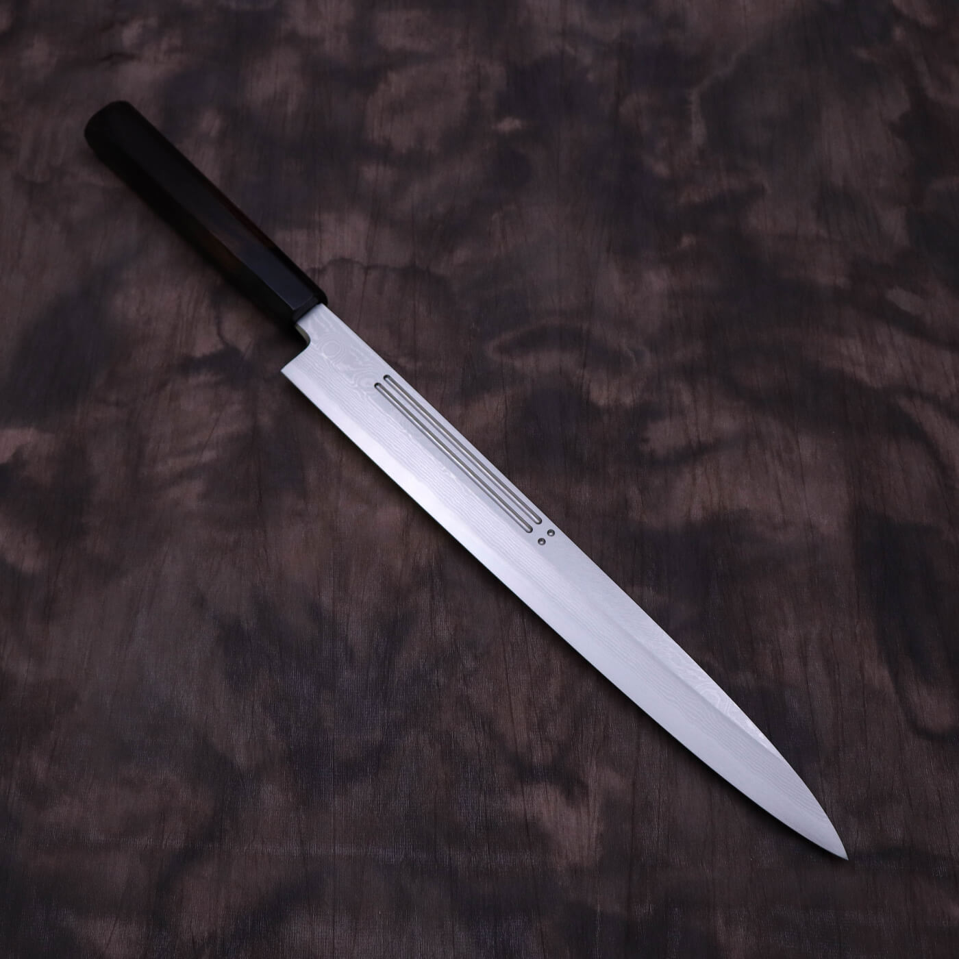 Yoshihiro Silver #3 Suminagashi Yanagi with Double Grooves