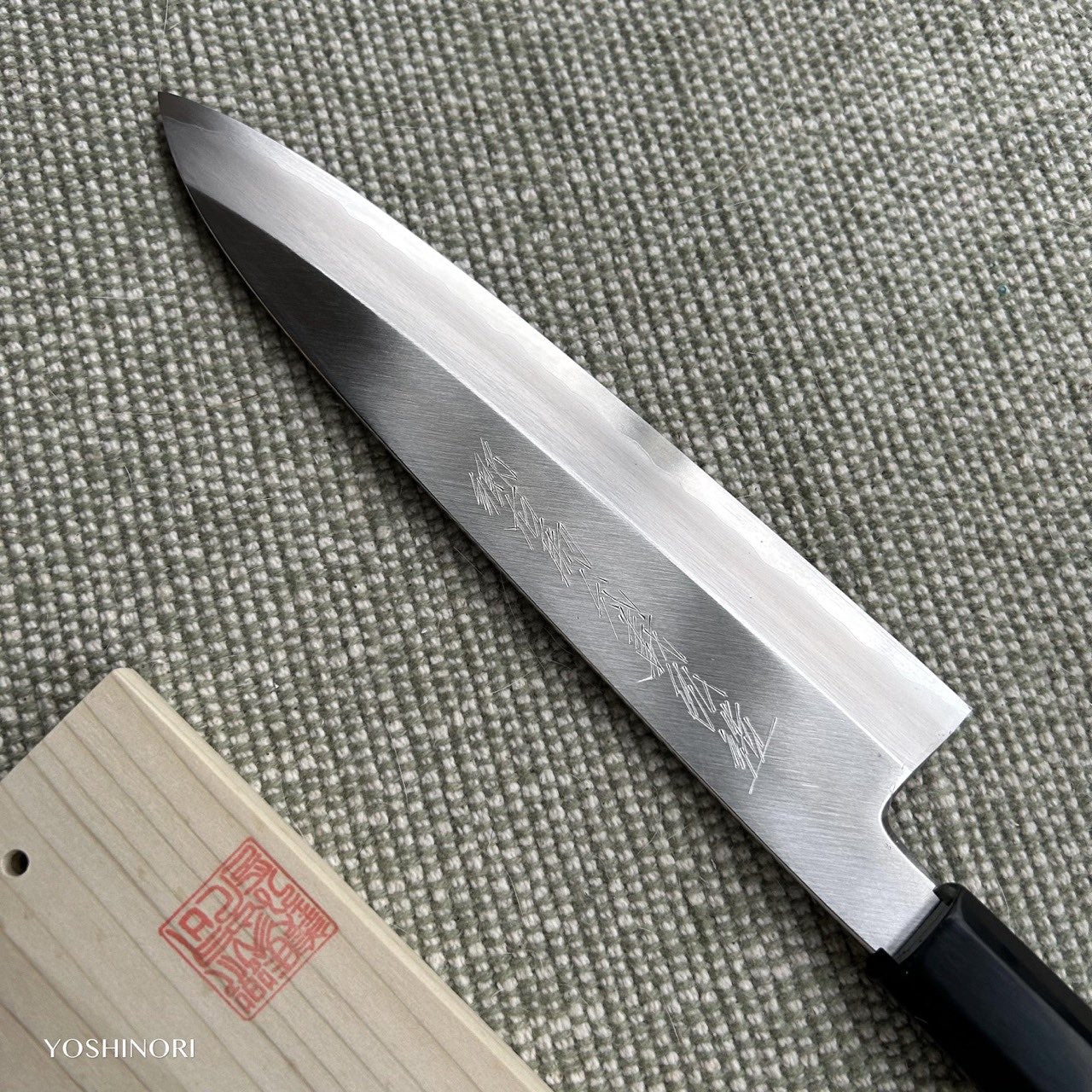 義弘作 銀三鋼 本霞 單刃和牛刀