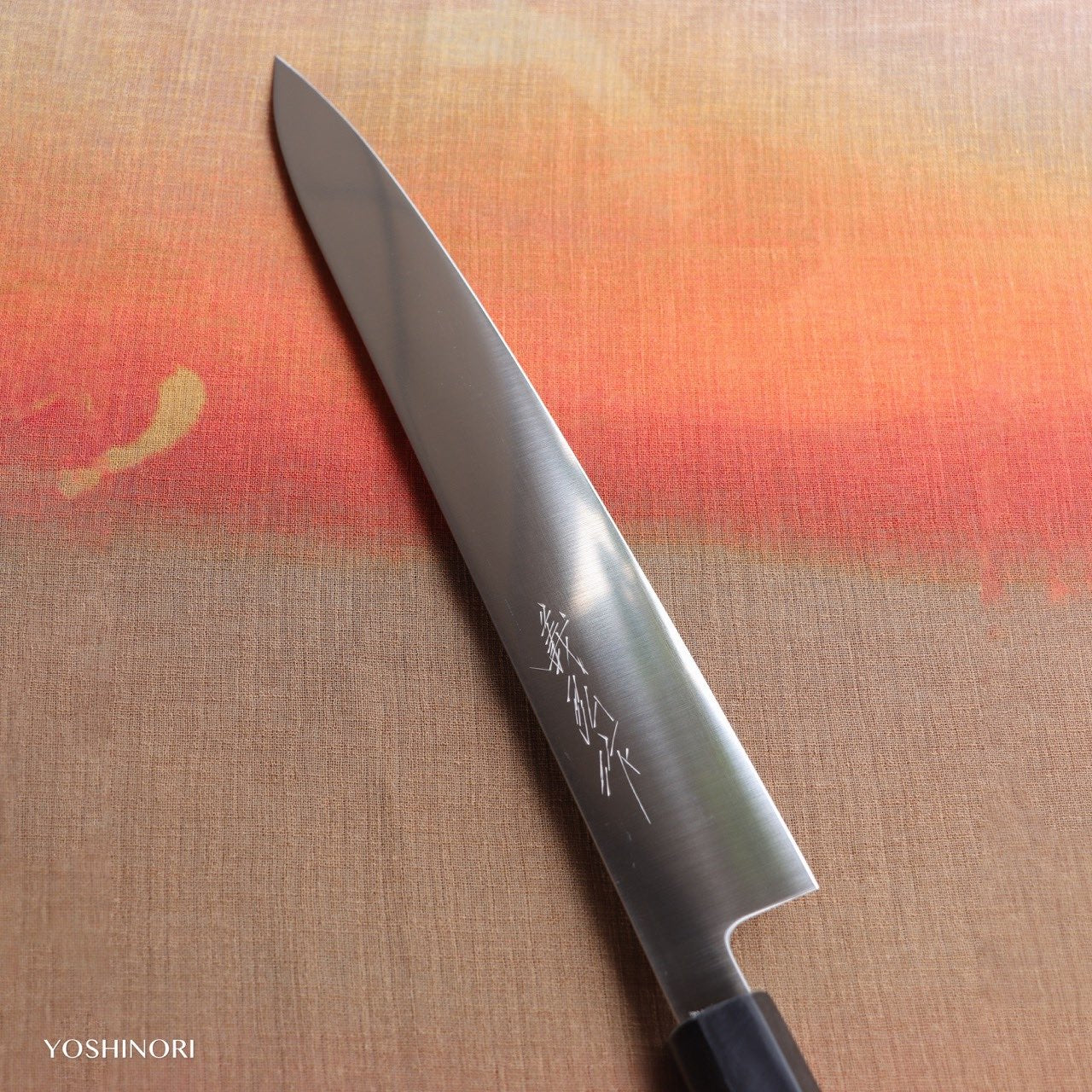 Yoshihiro VG1 All Steel Wa-Sujihiki Red Wood Handle