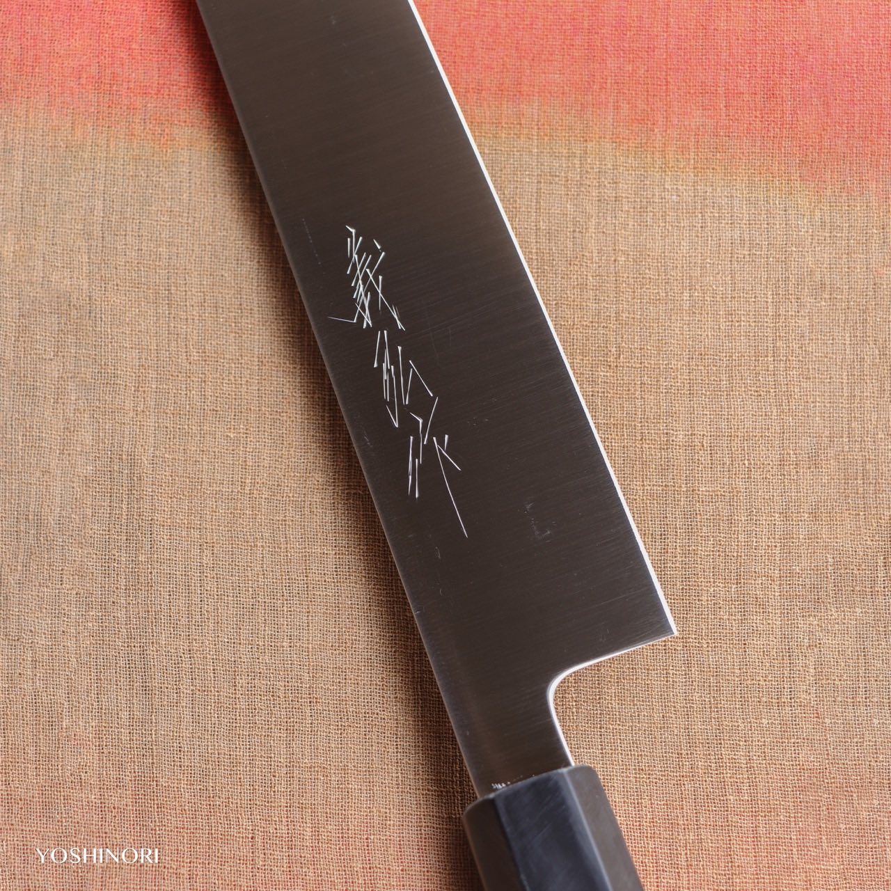 Yoshihiro VG1 All Steel Wa-Sujihiki Red Wood Handle