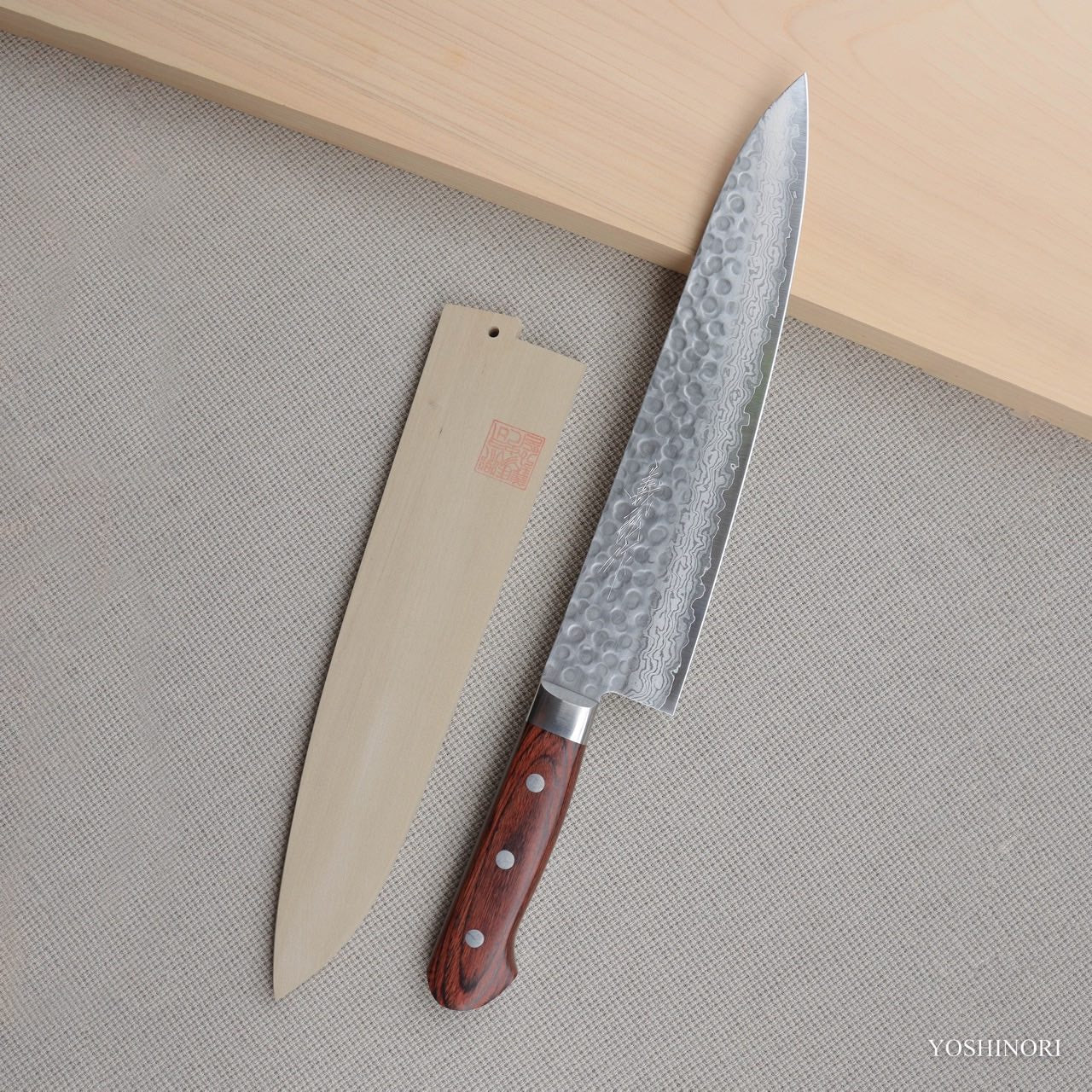 Yoshihiro Tsuchime Finish VG10 17-layer Damascus Steel Gyuto