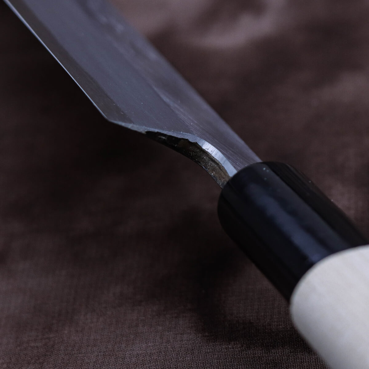 Yoshihiro Left-handed Yellow Steel Kasumi Finish Yanagi