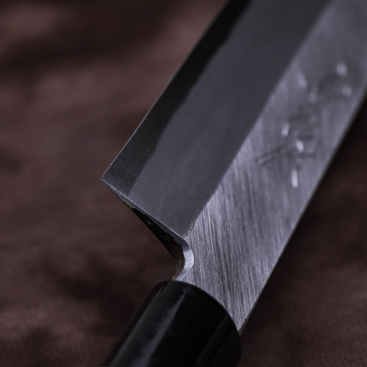 Yoshihiro Left-handed Yellow Steel Kasumi Finish Yanagi