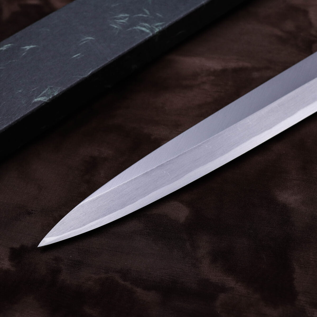 Yoshihiro Left-handed Yellow Steel Kasumi Finish Yanagi