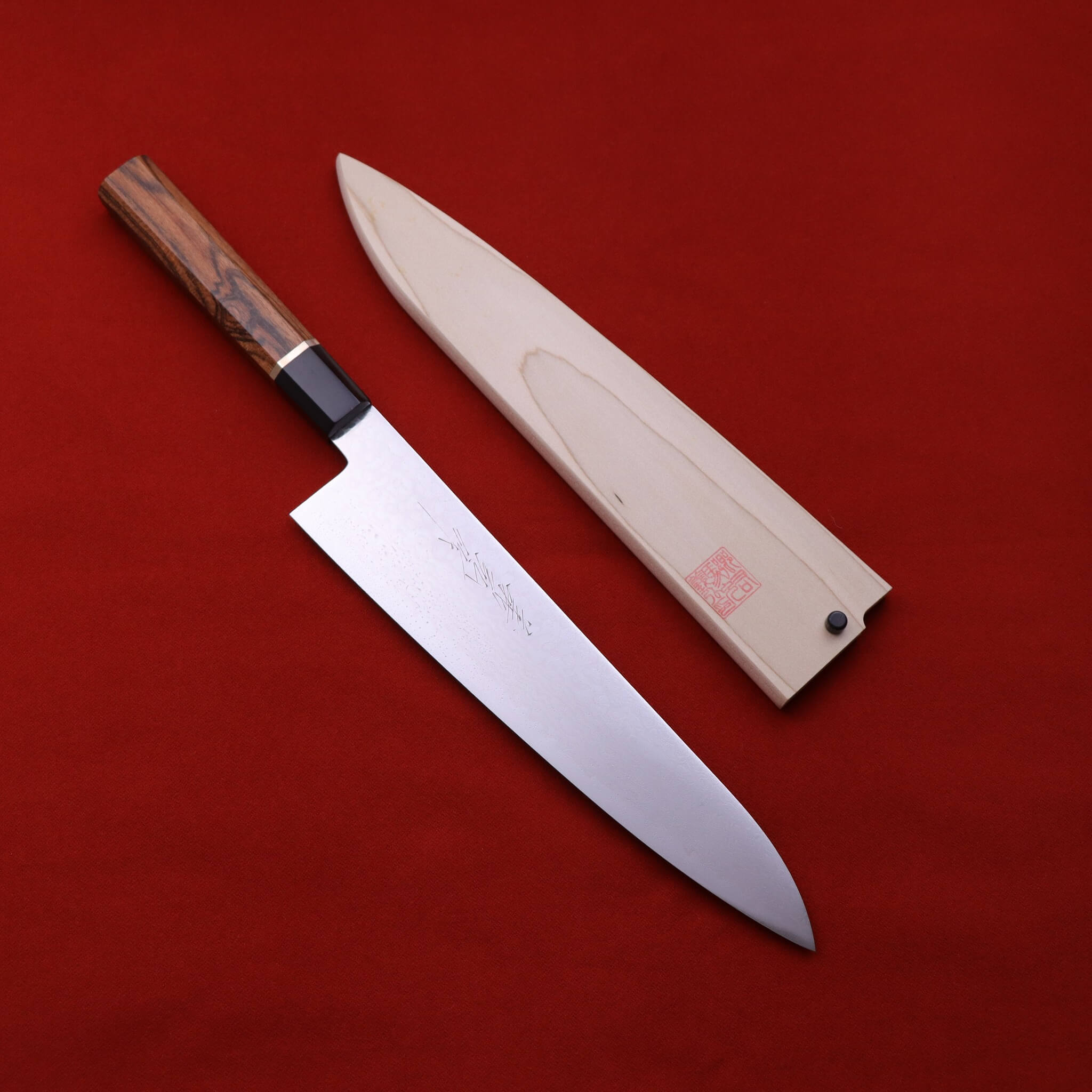 義弘作 ZA18 69層大馬士革鋼 和牛刀