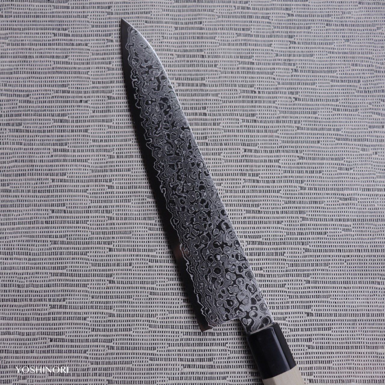 義弘作 AUS10 69層大馬士革鋼 朴木和牛刀