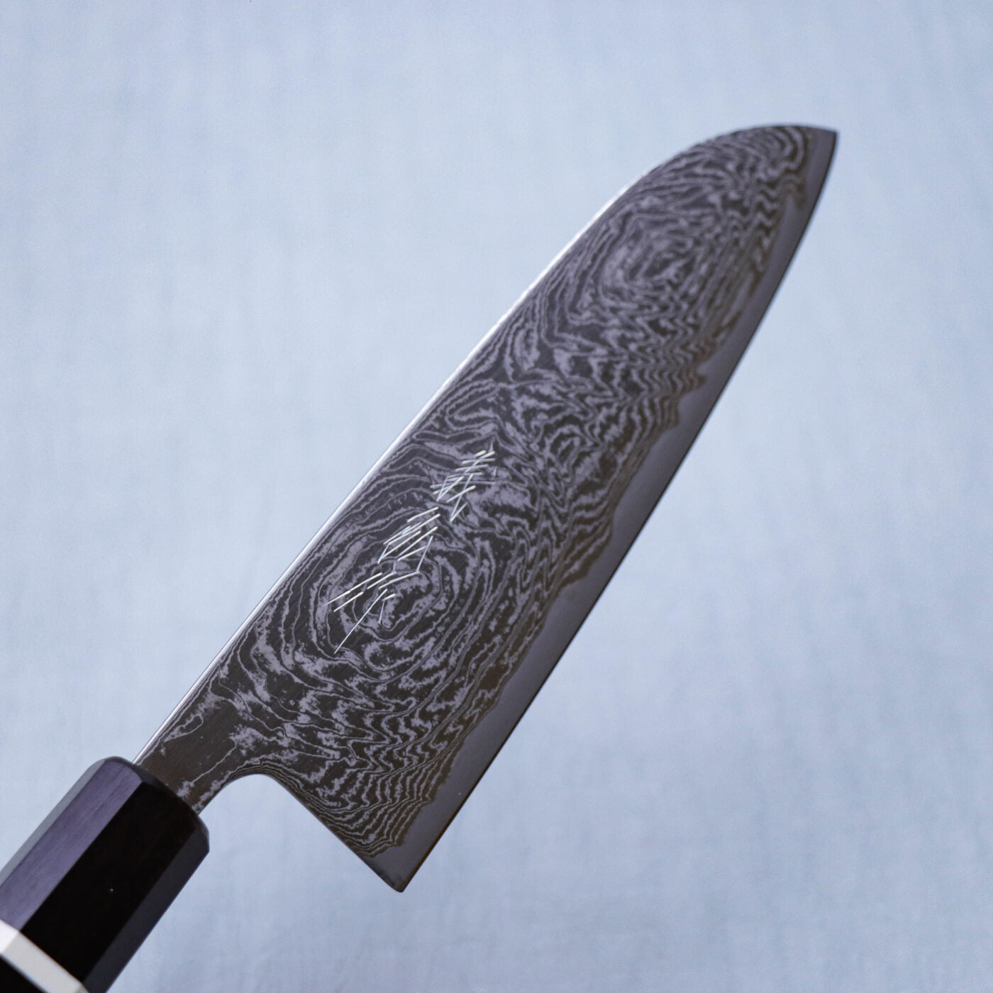 Yoshihiro AUS10 Damascus Stainless Steel Wa-Santoku