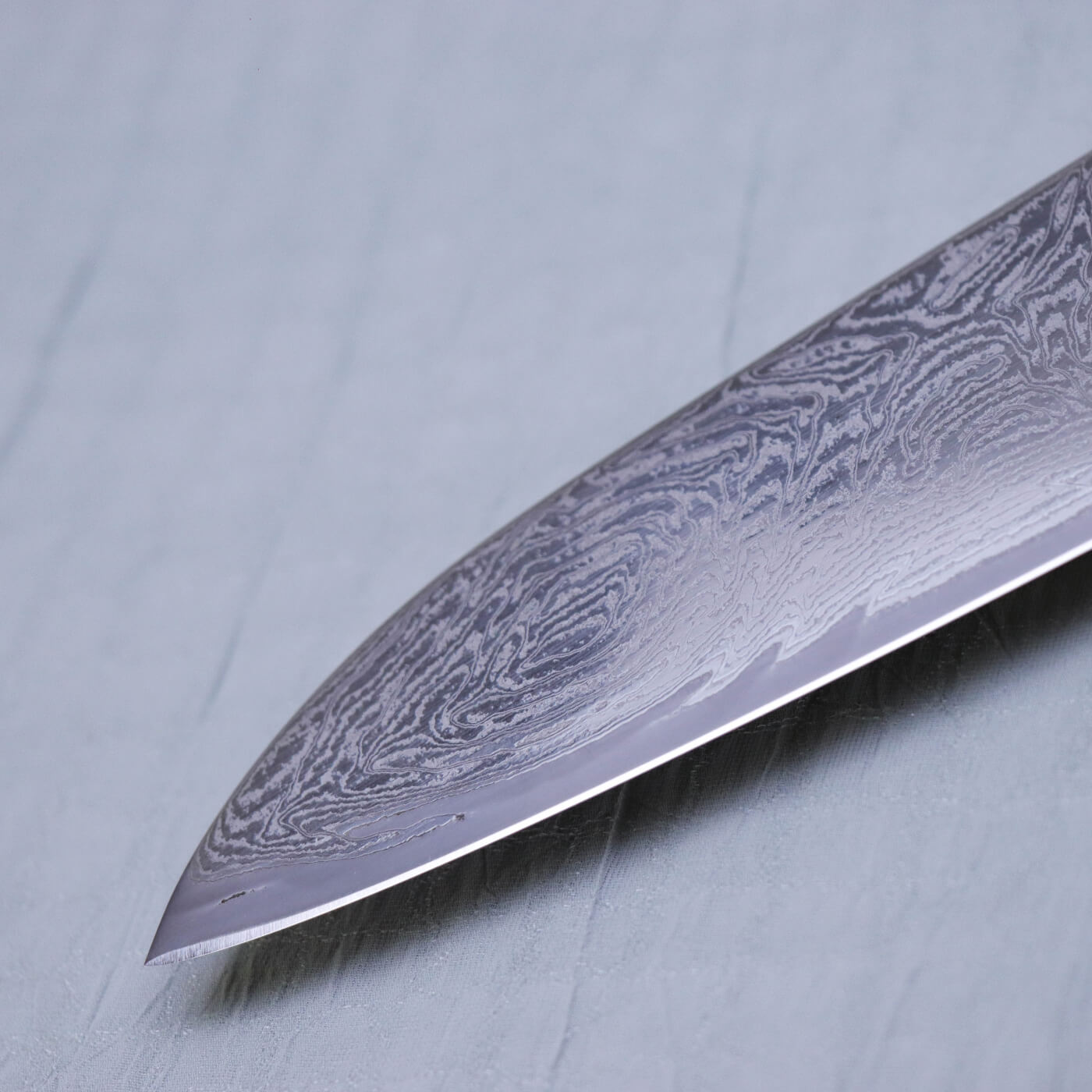 Yoshihiro AUS10 Damascus Stainless Steel Wa-Santoku
