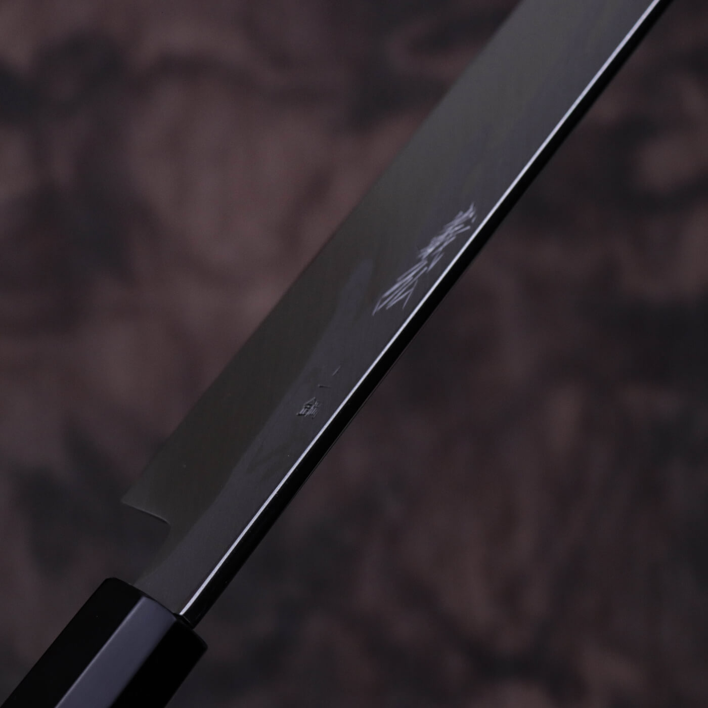 Yoshihiro Suminagashi Blue #1 Damascus cladding Sakimaru Takohiki with Single Groove