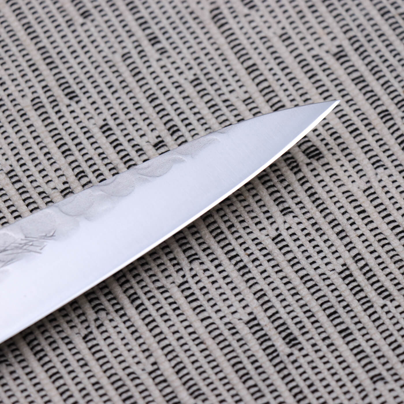 義弘作 青二STAINLESS 槌目梨地 洋式Petty