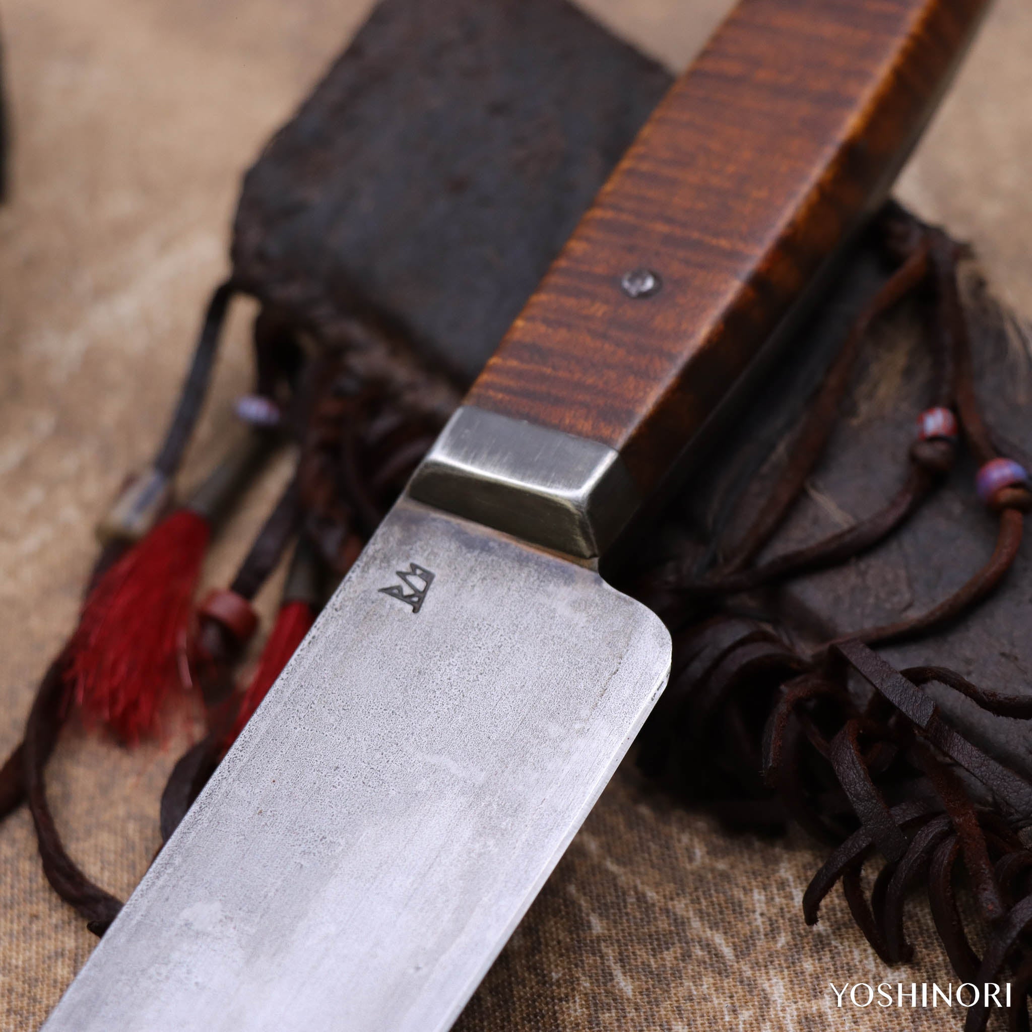 RMC 印地安獵刀 美國虎紋楓木柄