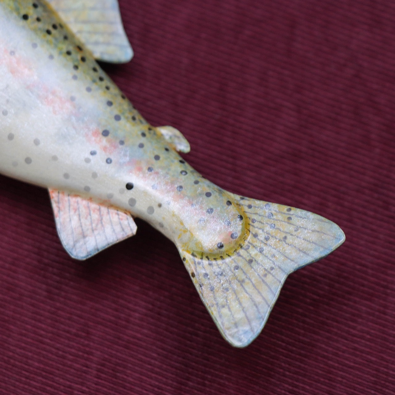 黑澤次夫 虹鱒造型 拆信萬用小刀