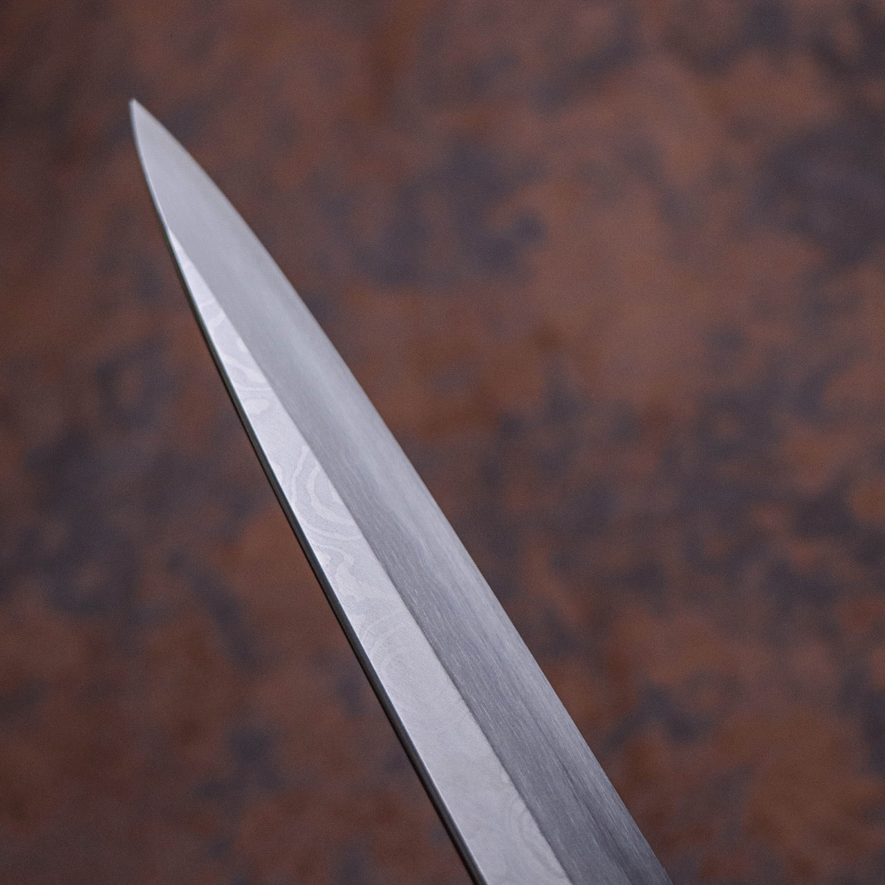 義弘作 銀三墨流 護摩箸 珠玉二本彫 柳刃